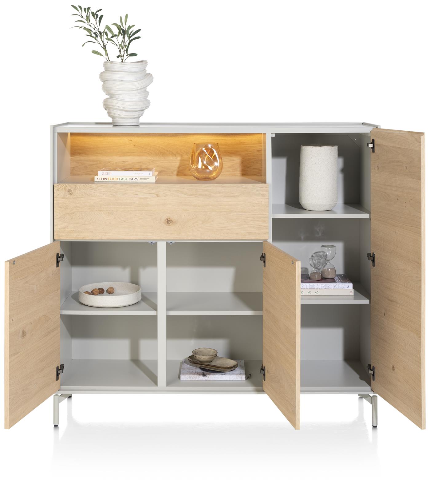 Highboard, Eiche  - Niora - Xooon Highboard, Eiche  - Niora - Xooon