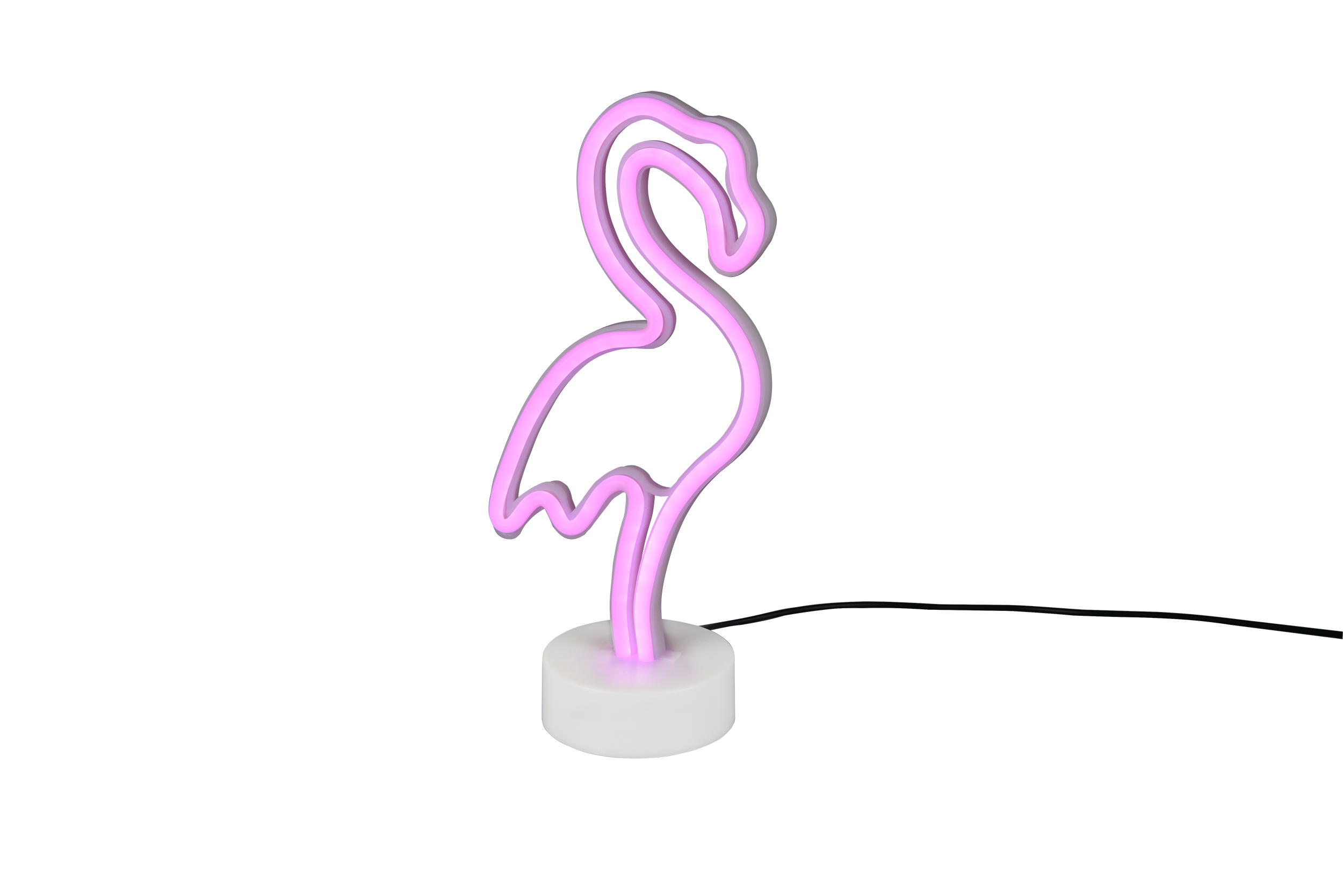 Tischleuchte Flamingo - 1flg., Kunststoff/weiß, ca.13,5 x29,2 x8,5cm