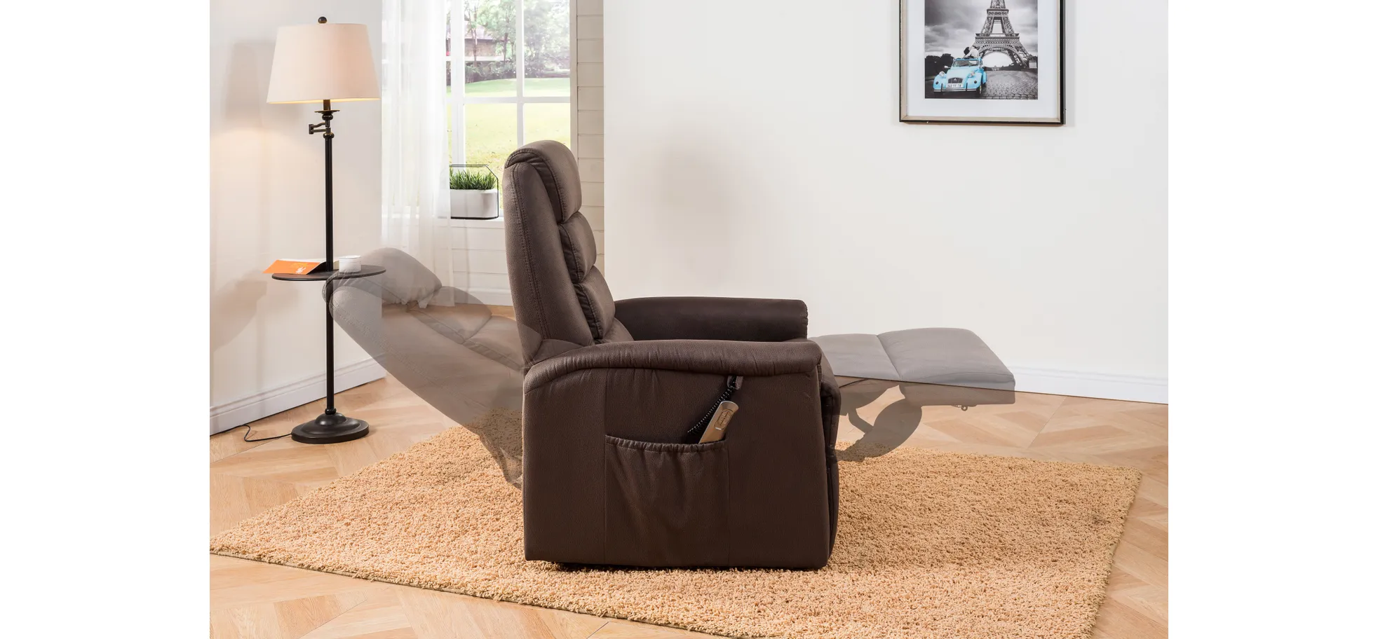 Fernsehsessel, braun - 100289 Fernsehsessel, braun - 100289
