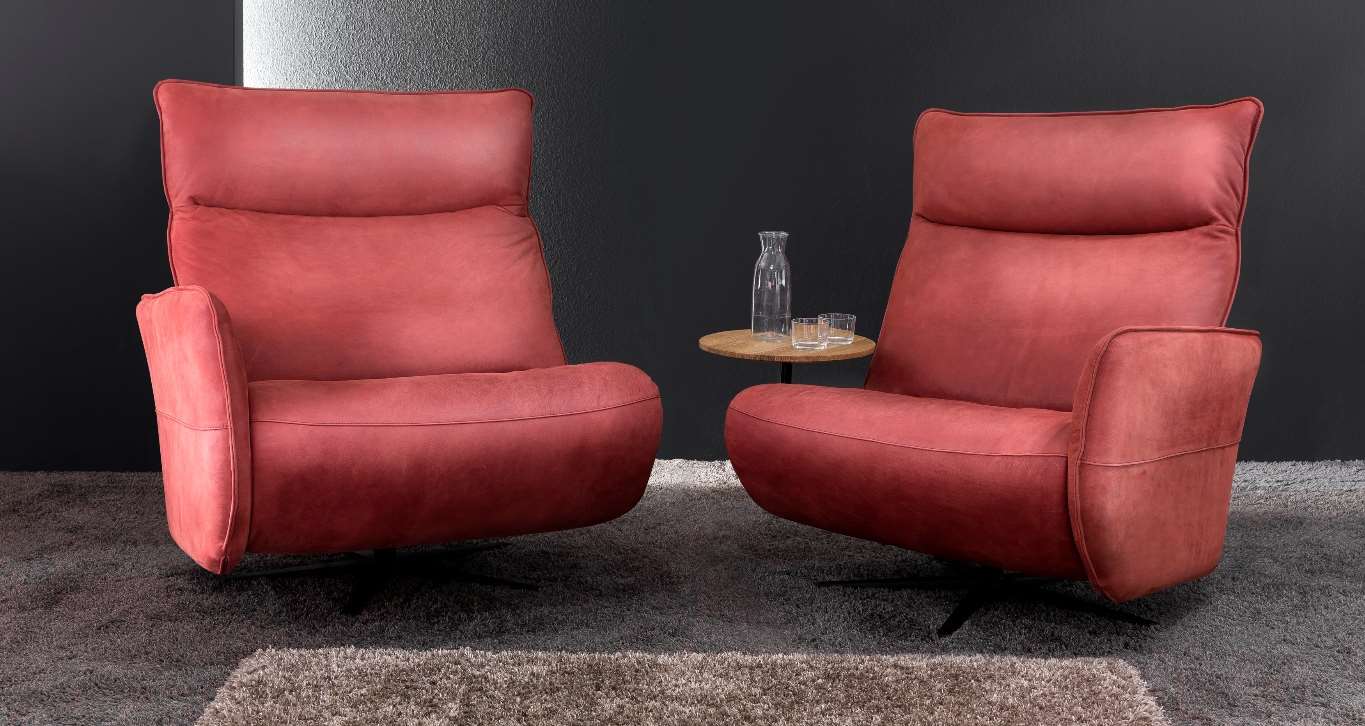 Loungesessel, Leder amarena - MyStyle 2150