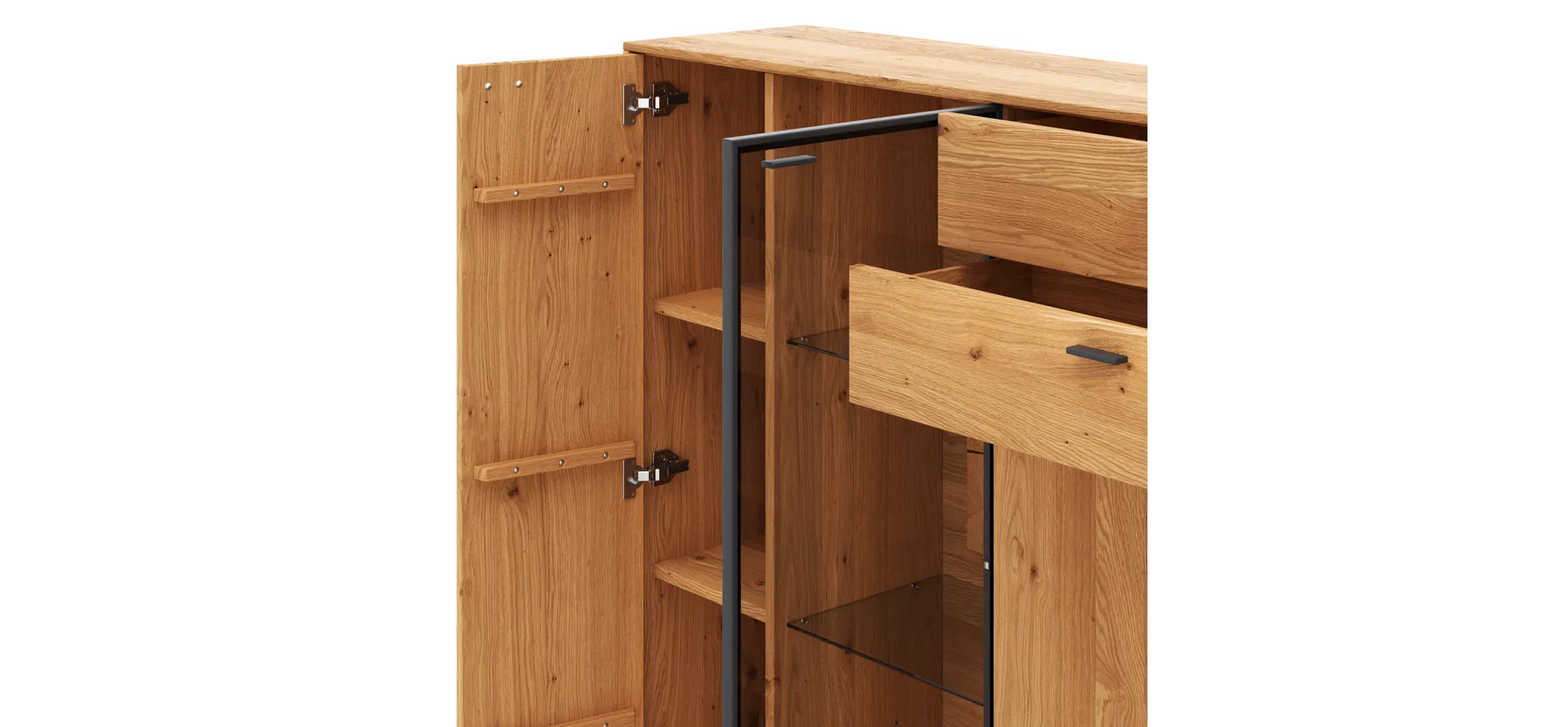 Highboard Fibra - Asteiche massiv