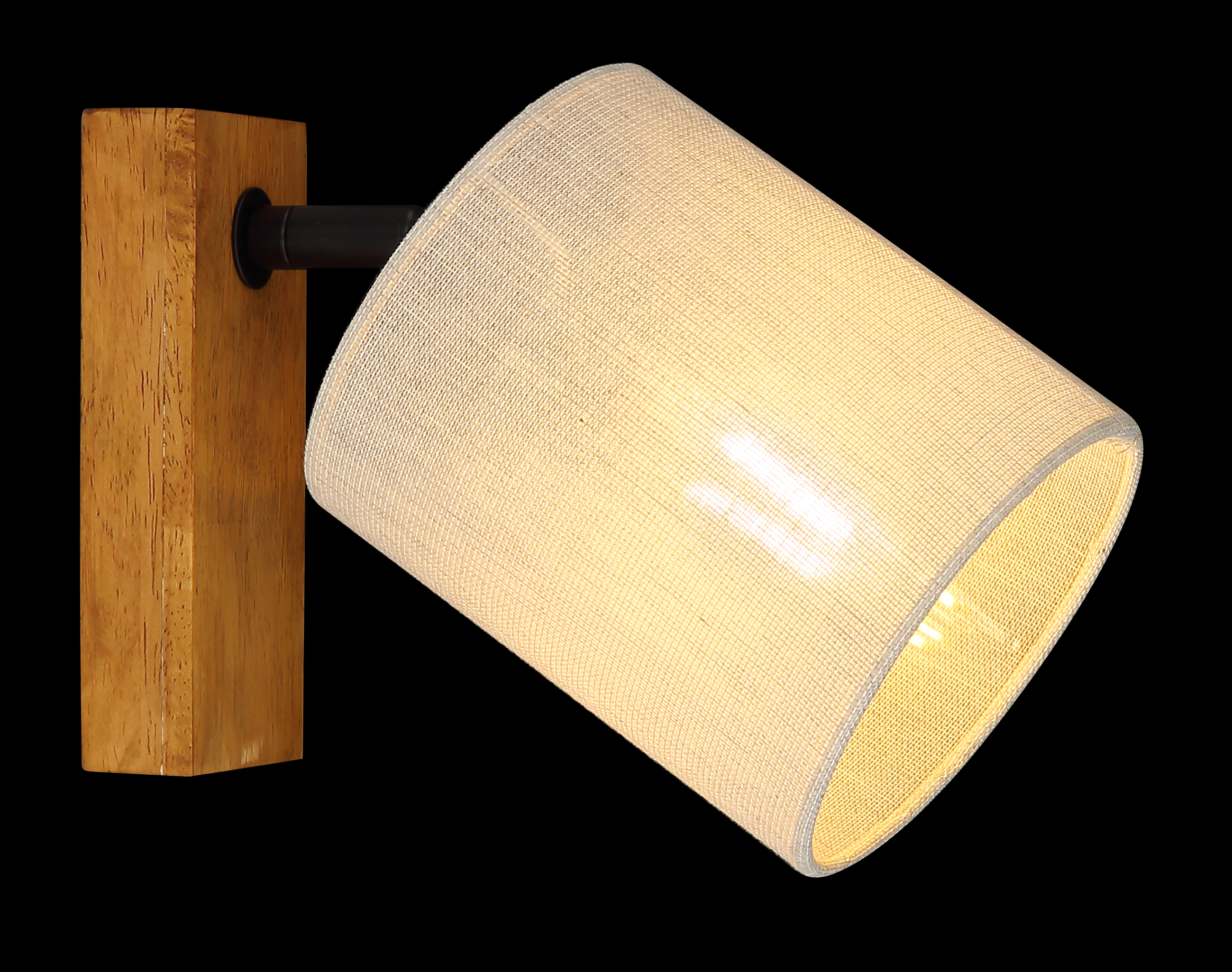 Wandleuchte JULE - E27, braun, ca. 16x13x19cm