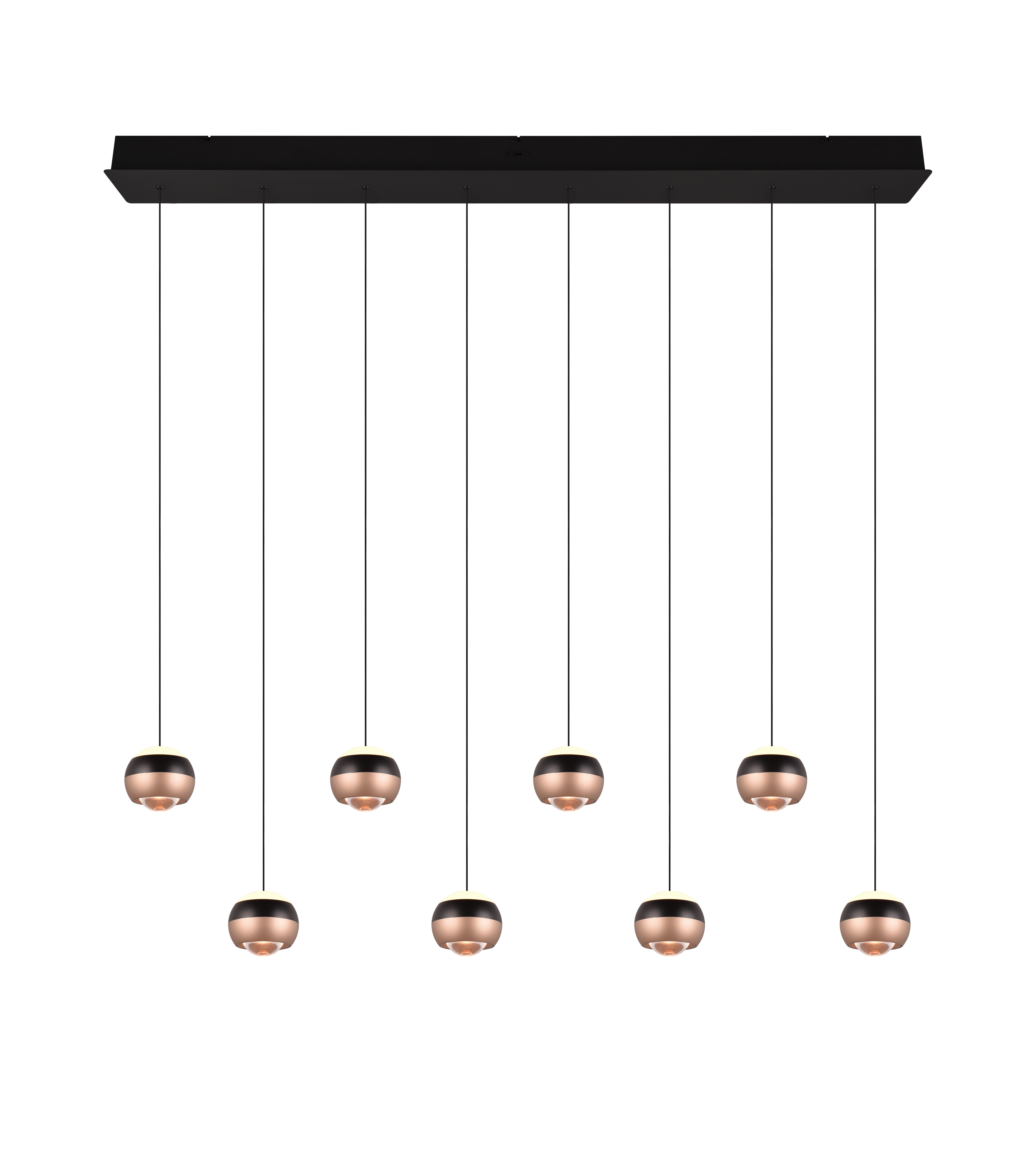 Pendelleuchte Orbit - 8-flg, LED, ca. 120x13x200cm