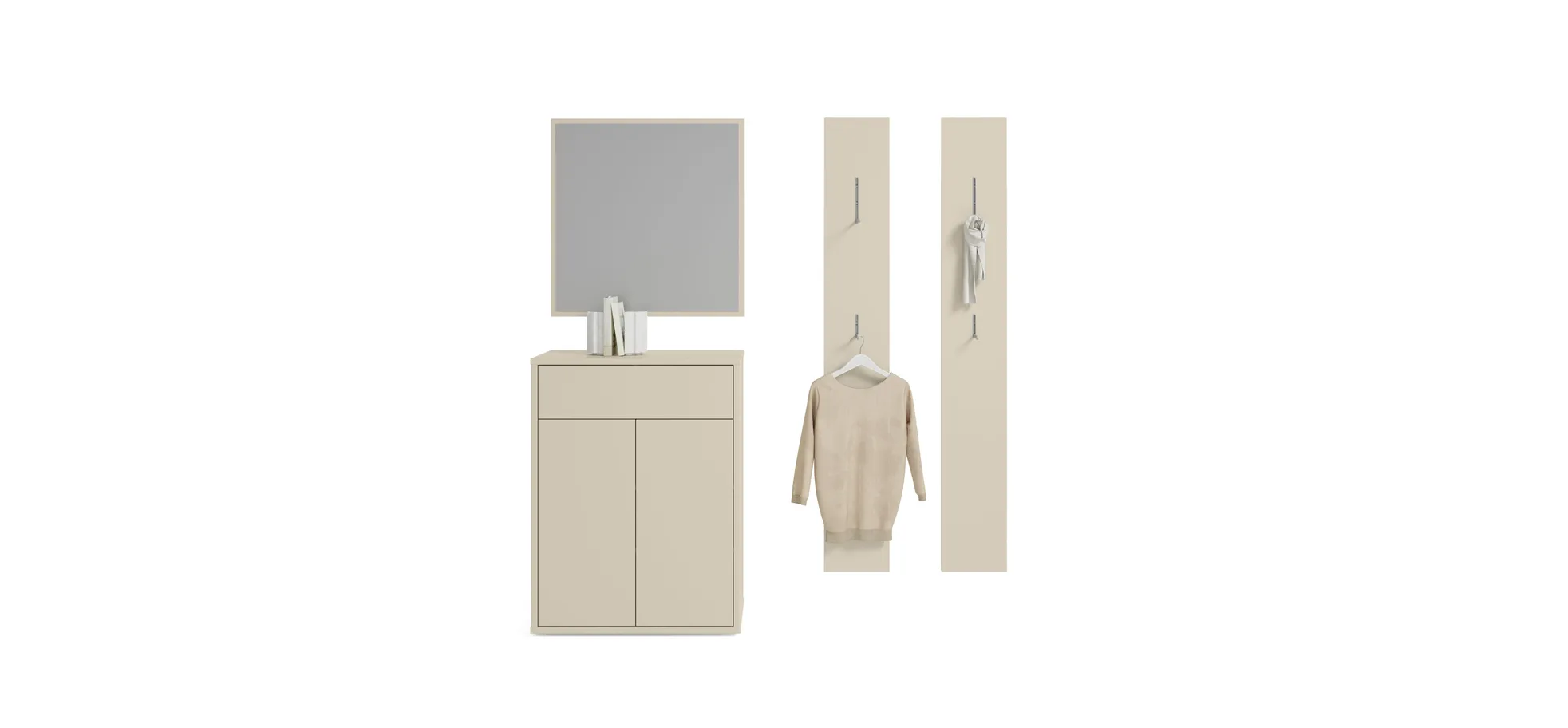 Garderobenpaneel, Dekor sand - Faid