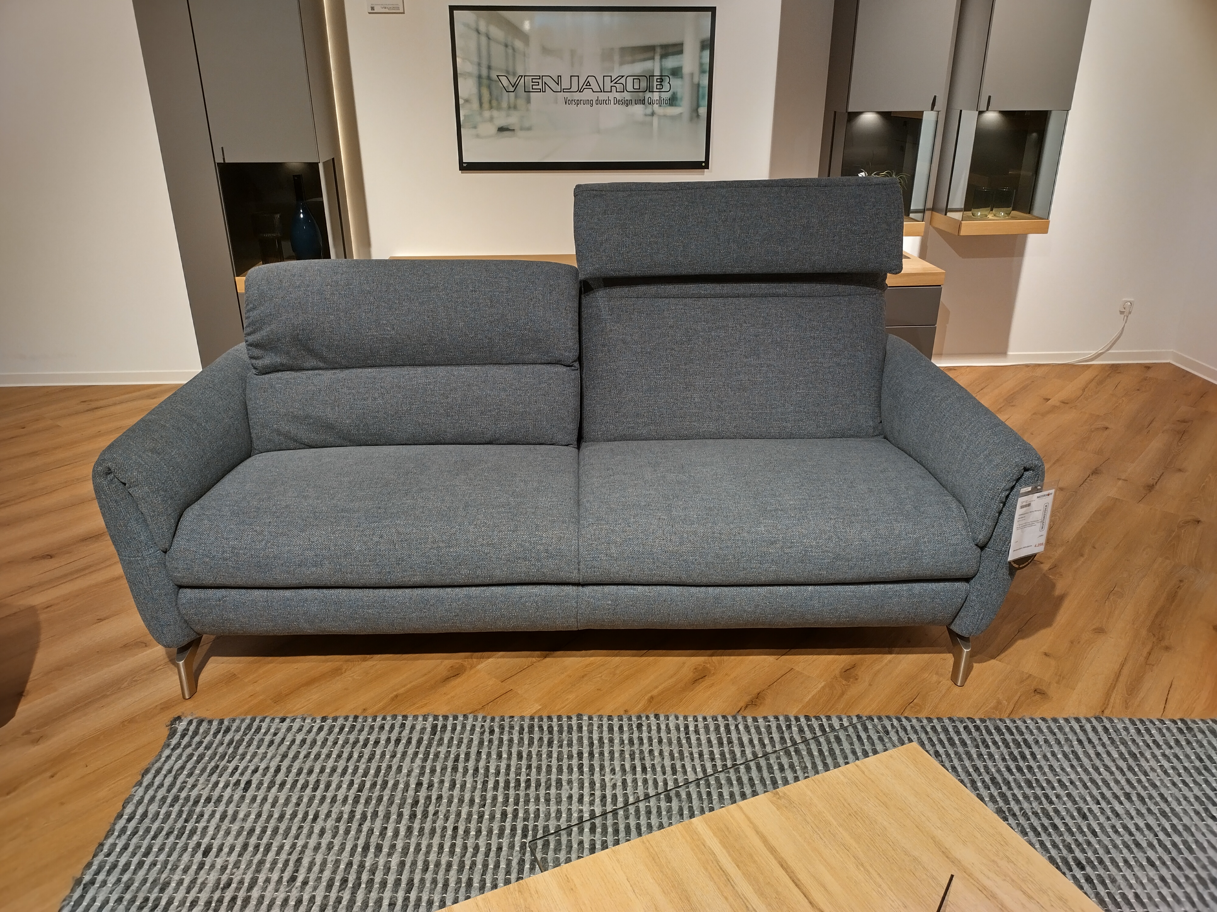 Polstergarnitur, Bezug Blaugrau - SW Salerno