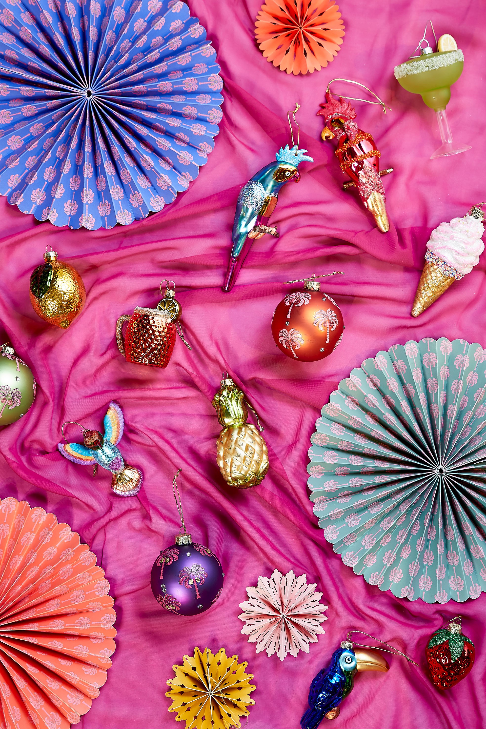 Ornament Cocktail - grün - l9,5xb7,5xh11,5cm