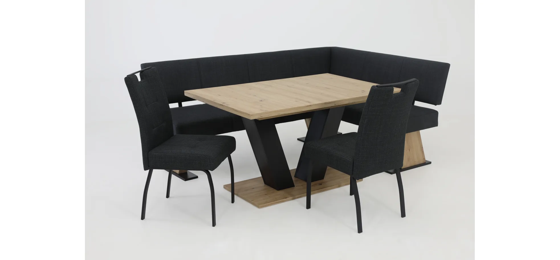 Vierfußstuhl, Webstoff Anthrazit - MyStyle 4014