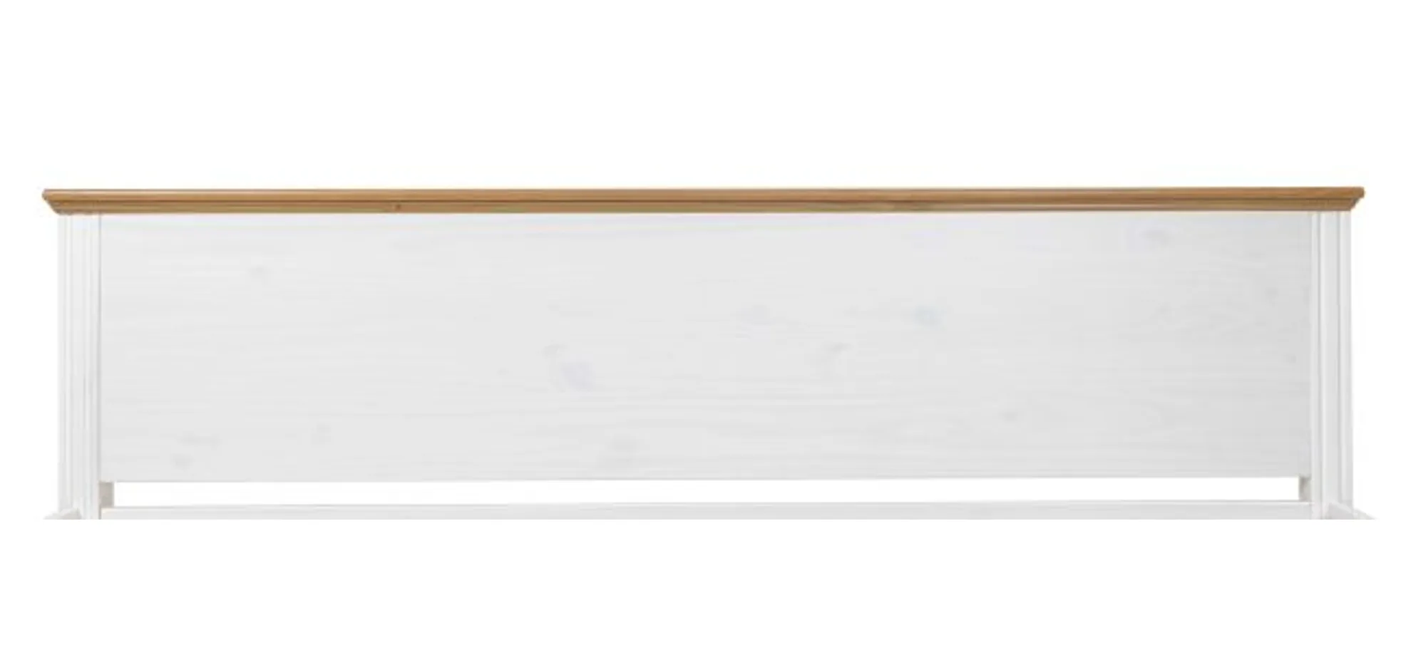 Bettgestell - Liegefläche ca. 180x200 cm, Weiß, Oak Colori