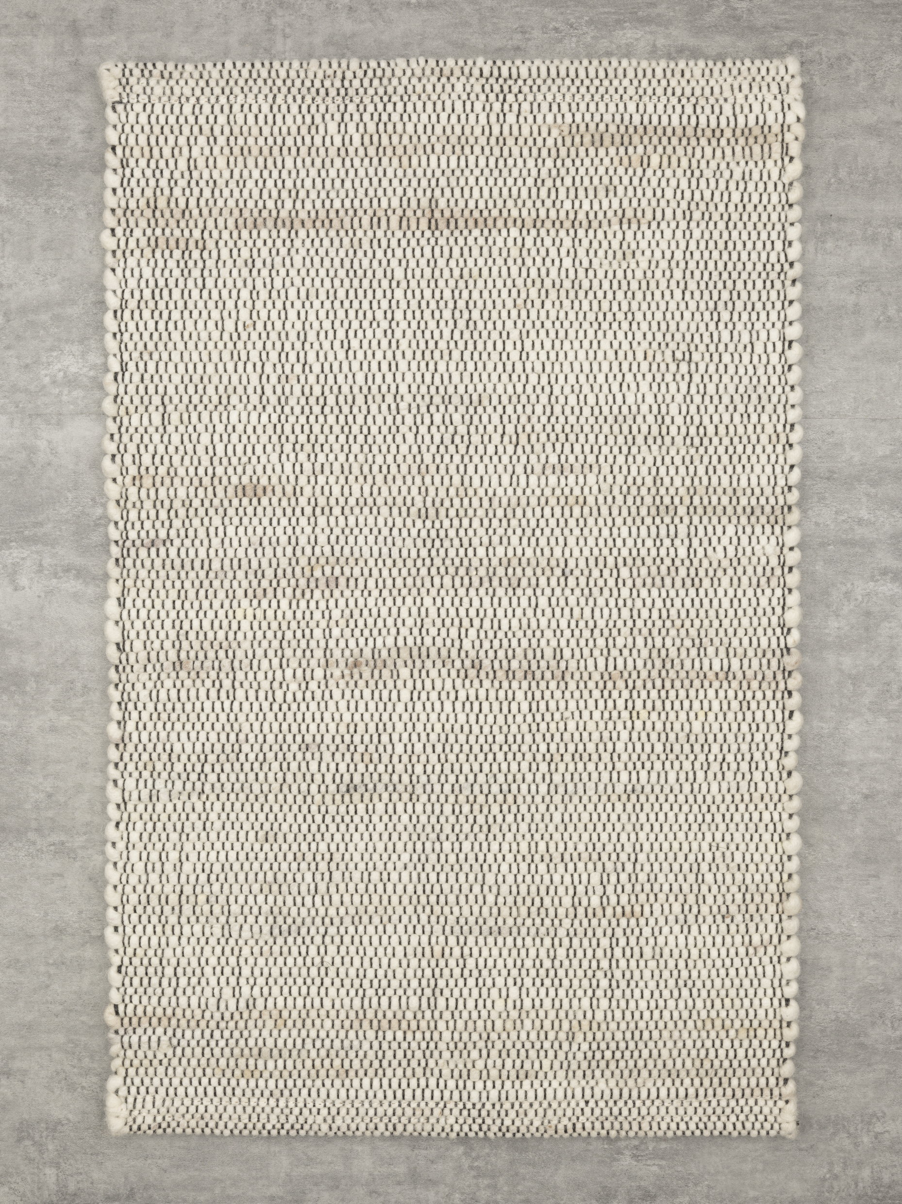 Handwebteppich, creme - Beat Moda