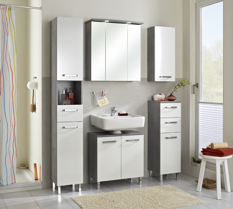 Wandschrank,  weiß glanz, 1 Tür - QUICKSET - 913