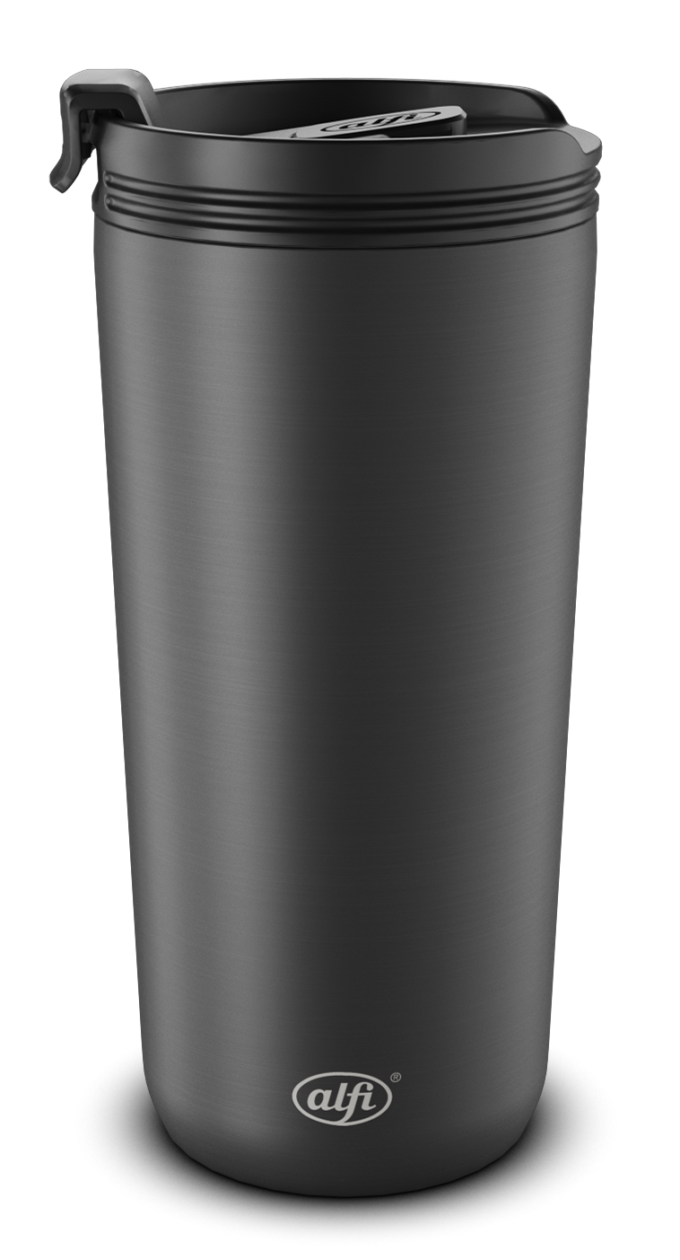 Isolier-Trinkbecher, ca. 0,4l, schwarz - ISO Coffee Mug