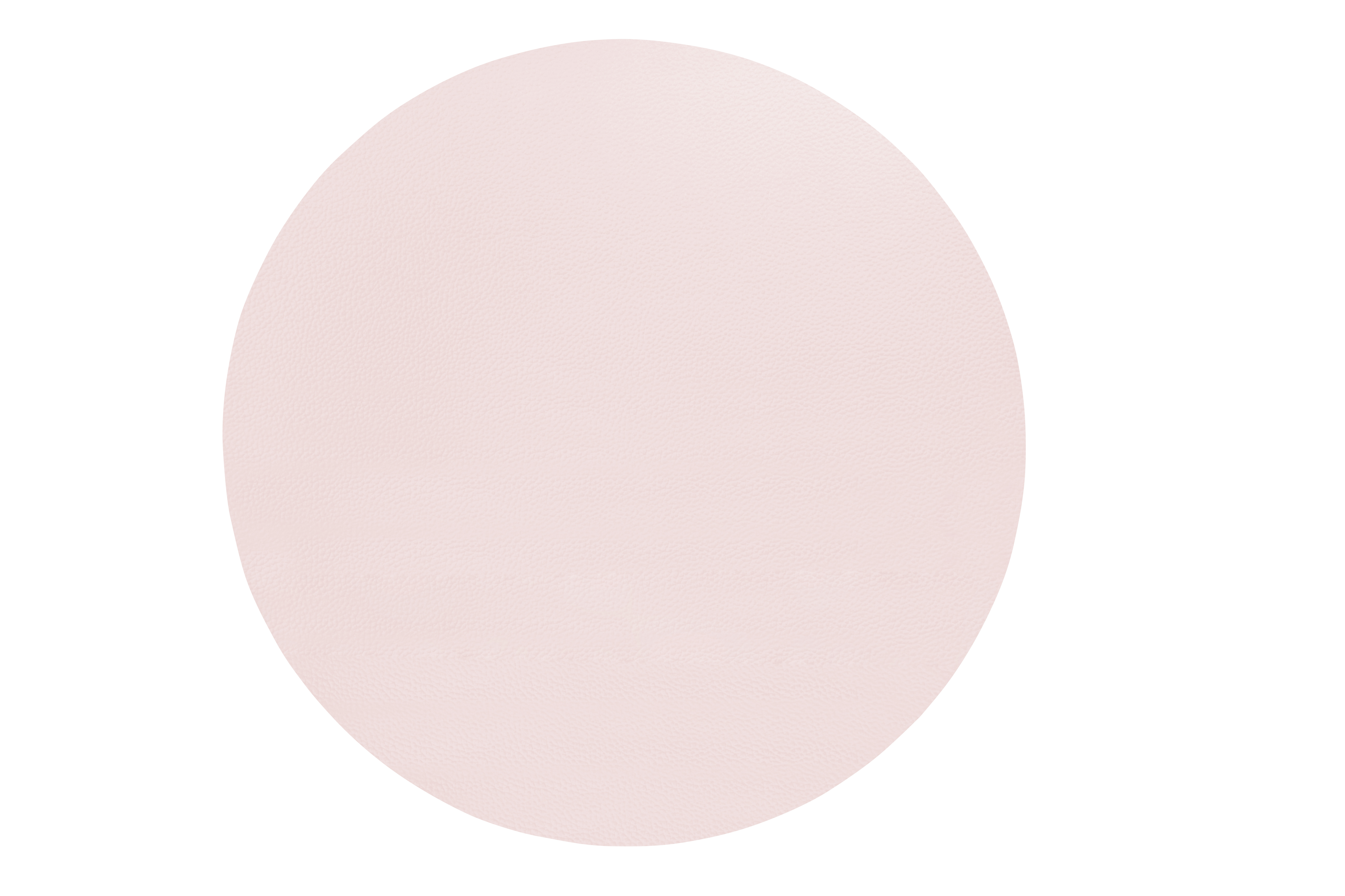 ASA Tischset rund, rosepowder, Lederoptik - ca. Ø 38 cm