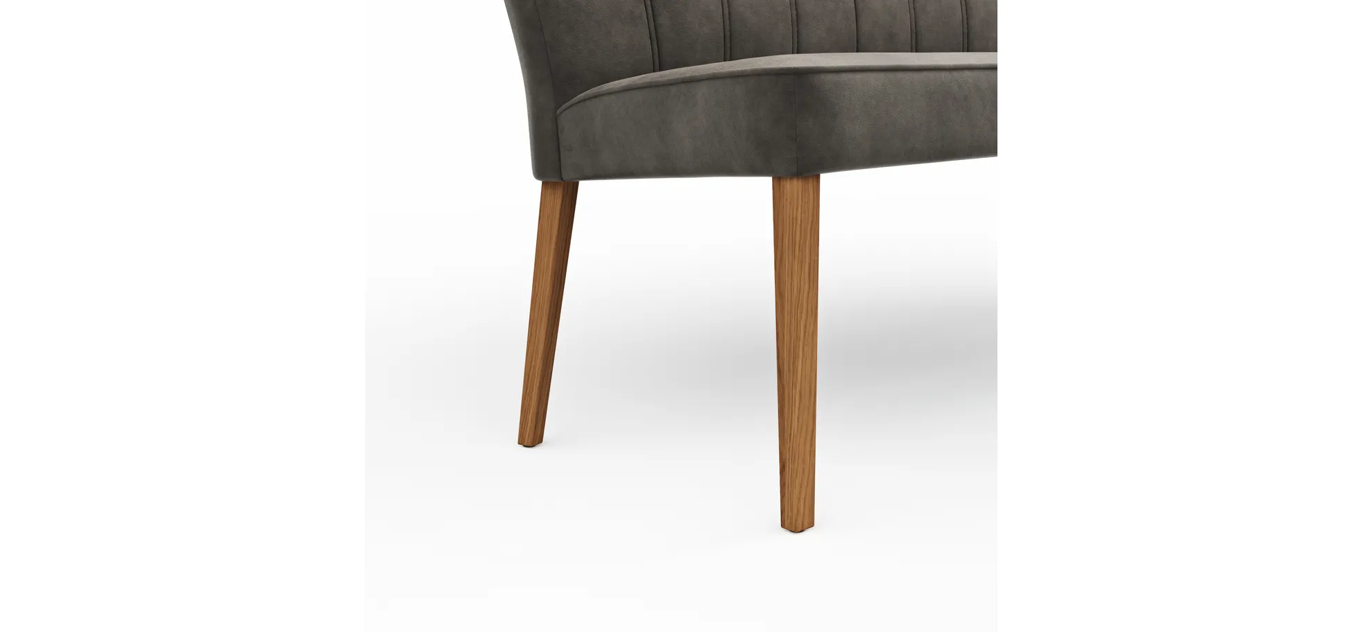 Polsterbank Seaford - B ca. 190 cm, Stoff, Braun