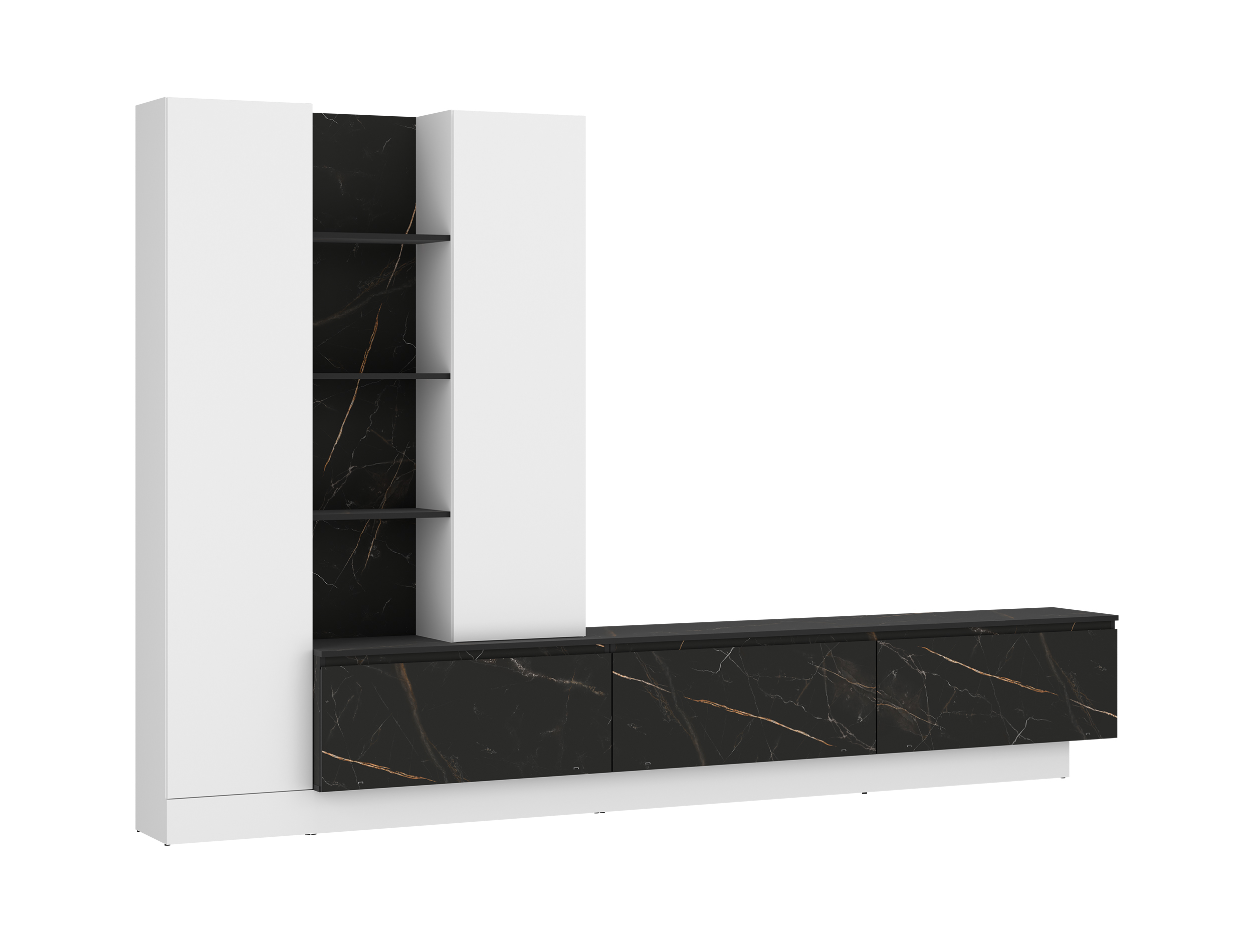 Wohnwand, Alpinweiß - MyStyle 1034