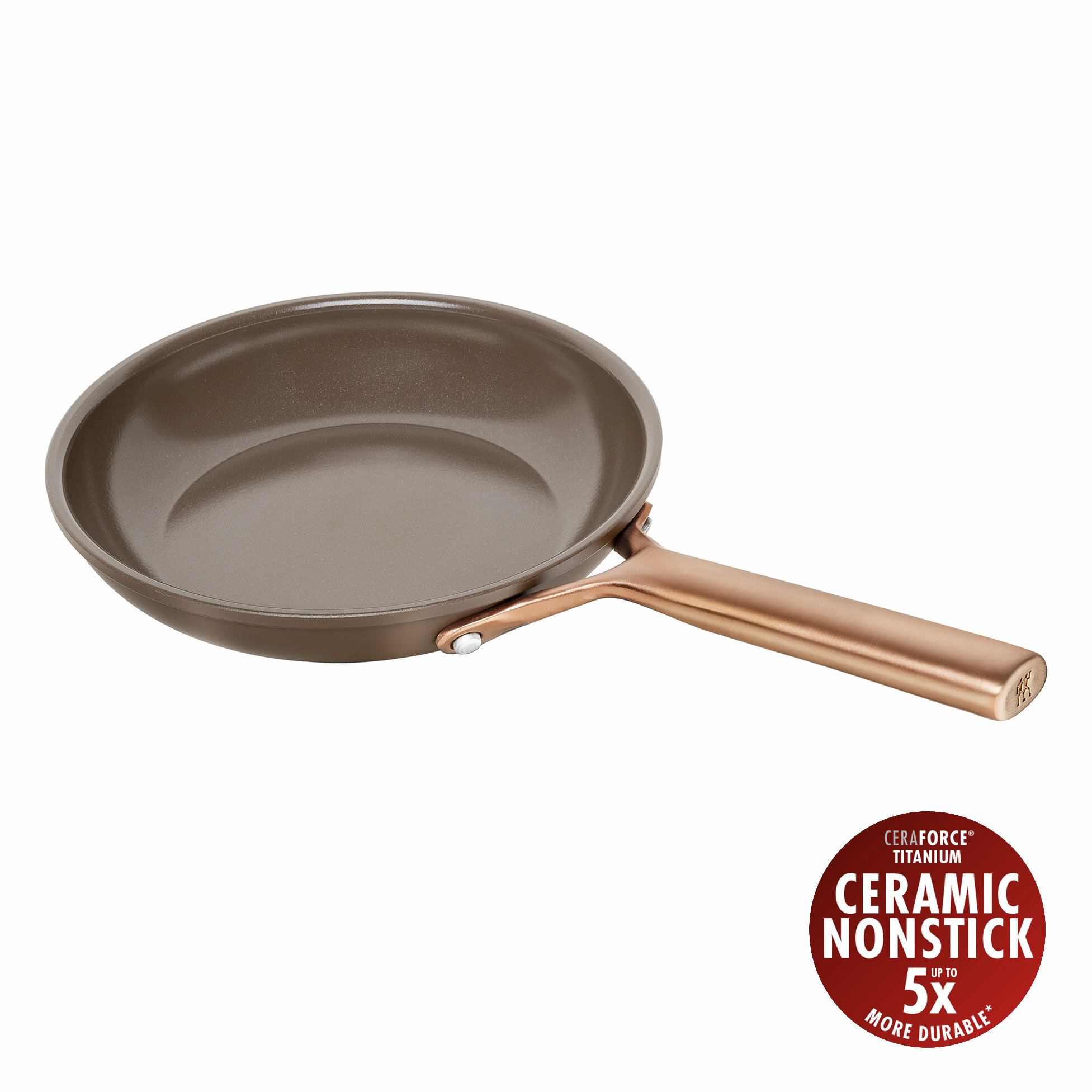 Bratpfanne 20 cm, Aluminium, Braun - Milano