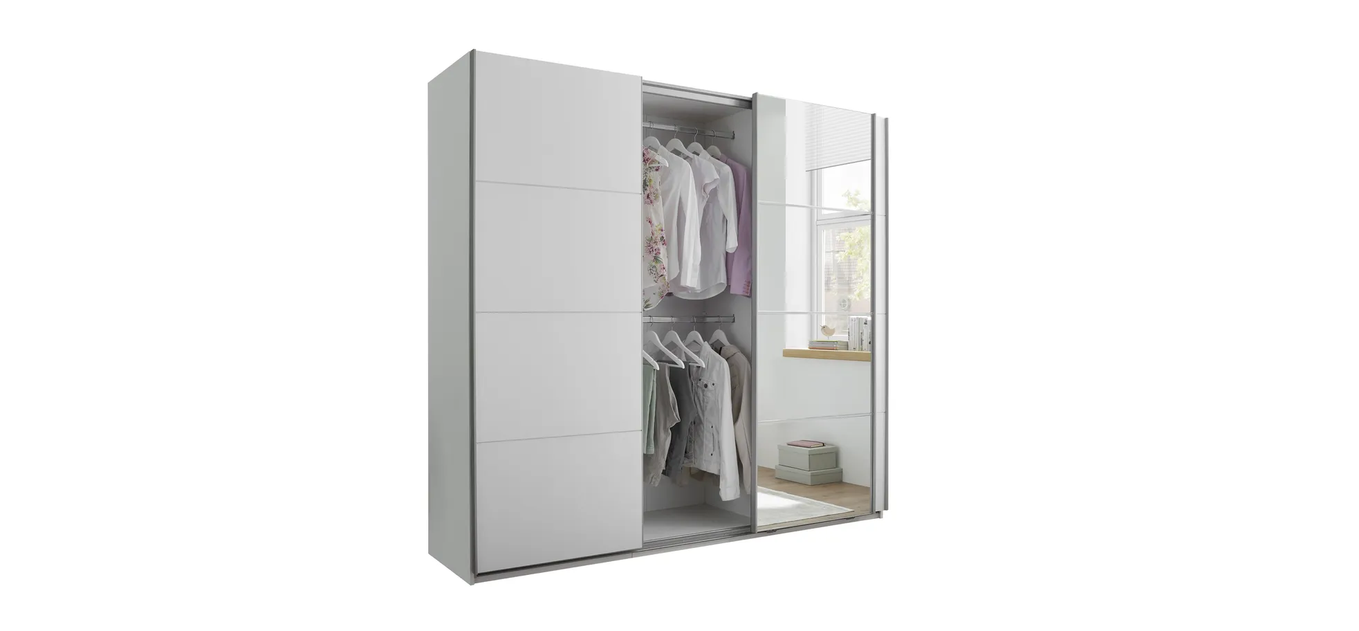 Schwebetürenschrank, weiß - MyStyle 3056 Schwebetürenschrank, weiß - MyStyle 3056