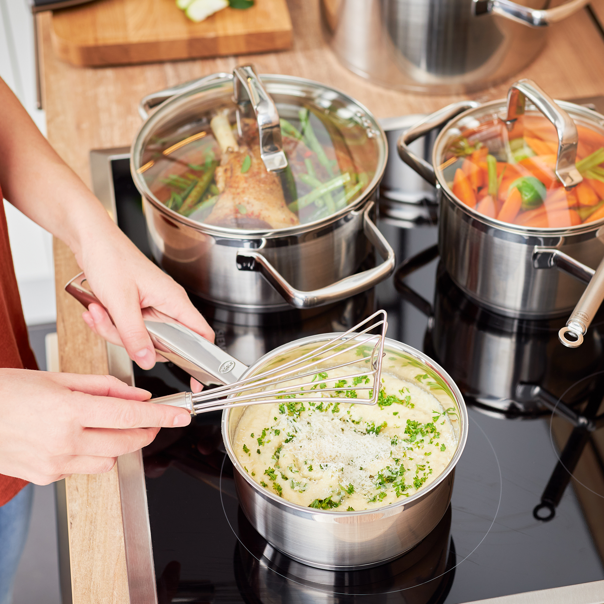 RÖSLE, Gourmetbesen 27 cm - Edelstahl