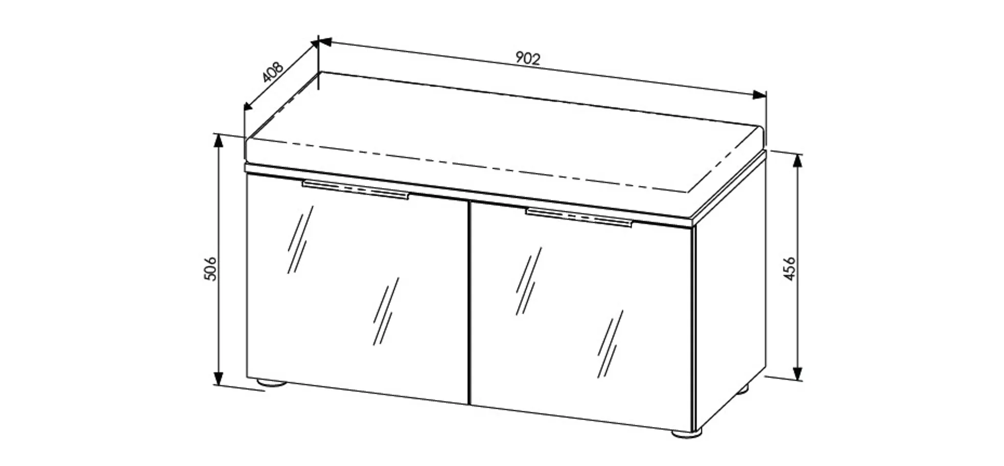 Bank, weiß - Ilaria