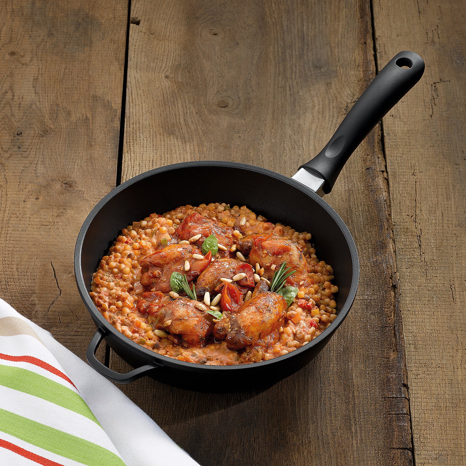 Schmorpfanne Kerros 28x7 cm - Aluguss schwarz