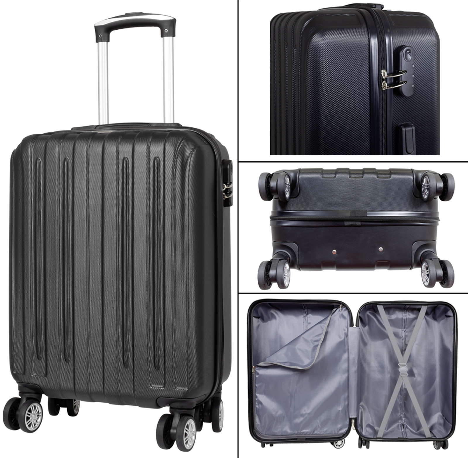 Koffer Dallas, klein - schwarz