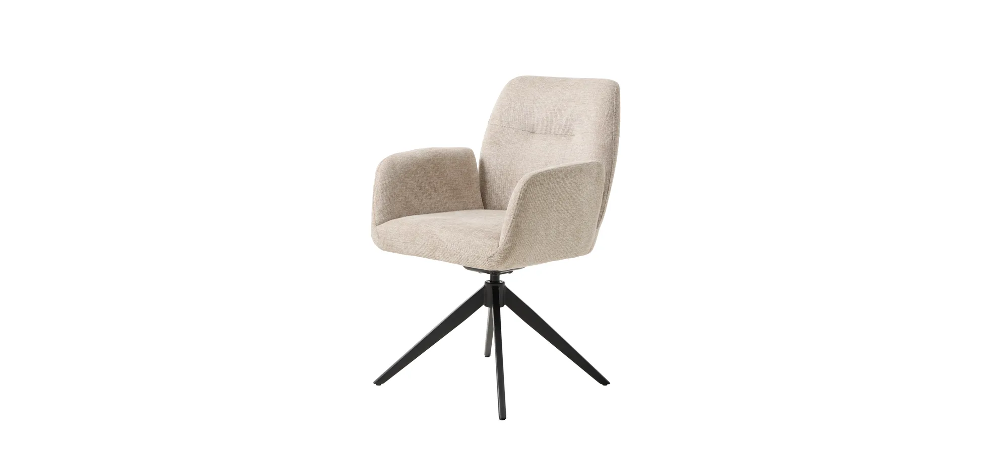 Armlehnstuhl, drehbar, Bouclé Sand - Ulima