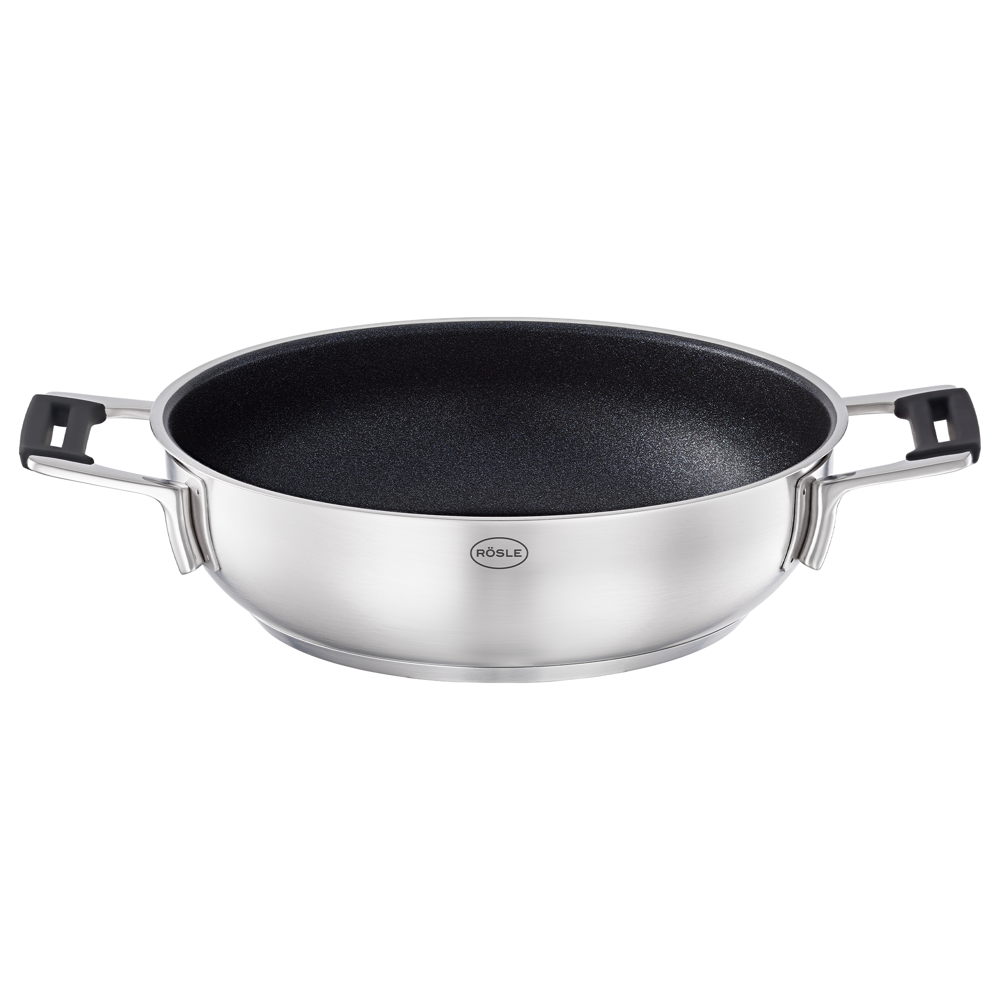 RÖSLE, Servierpfanne Ø 24cm Silence Pro - ProResist, Edelstahl, Antihaftversiegelung