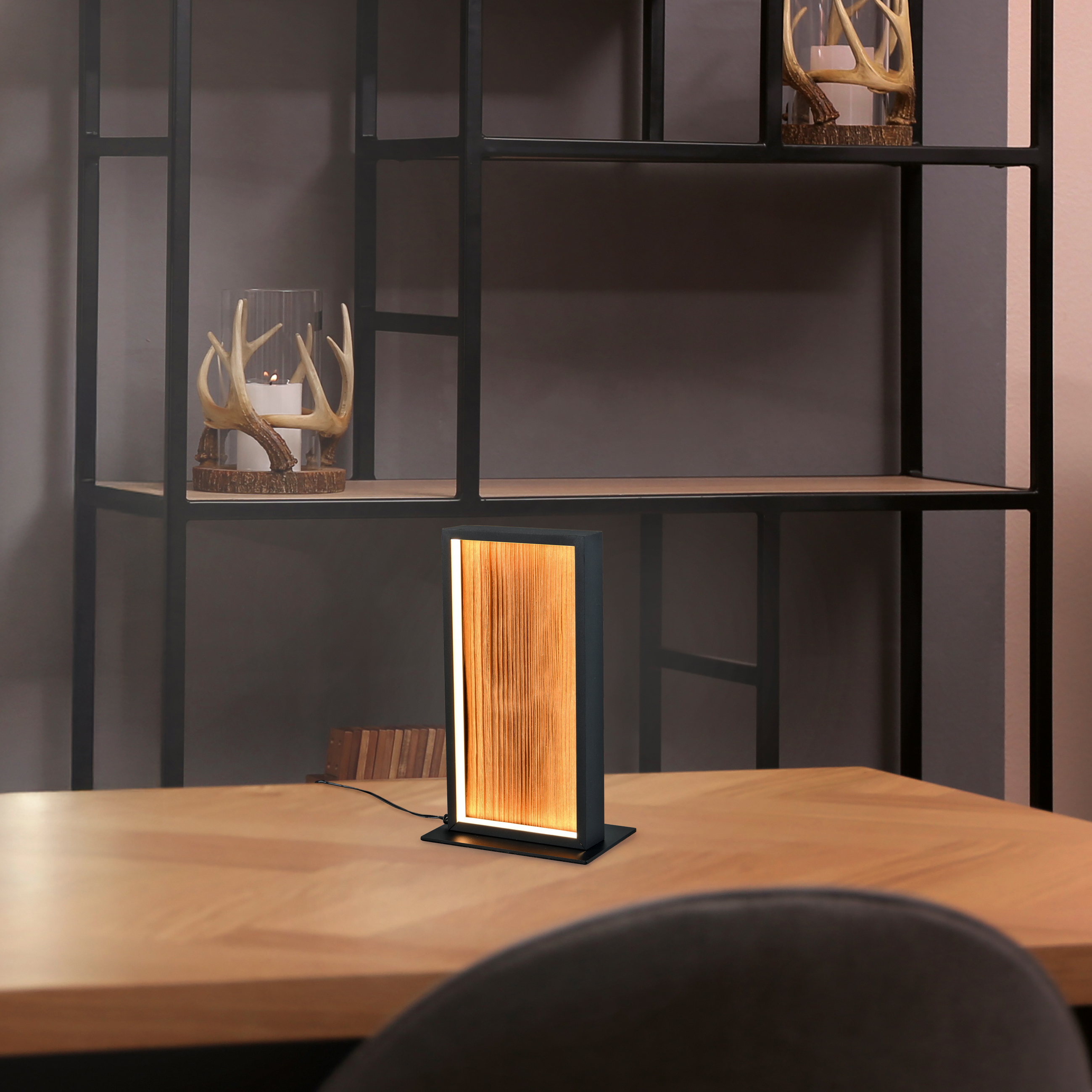 Tischleuchte KALEA - LED, 1flg., Naturholz, holzfarbig