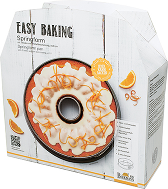 Springform mit 2 Böden, Ø 28 cm, Easy Baking - Höhe 9 cm