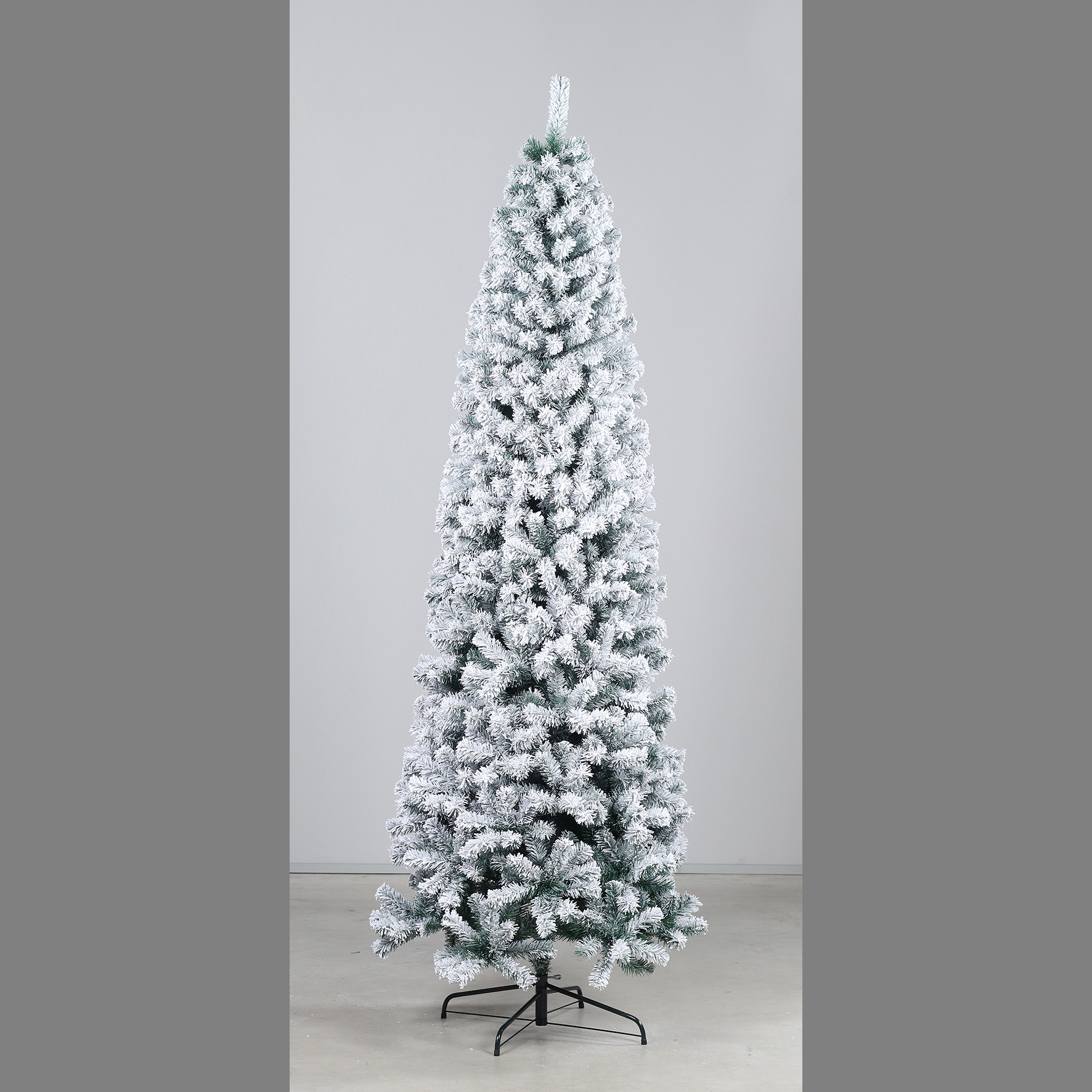 Tannenbaum mit Schnee, ca. 240 cm - weiß