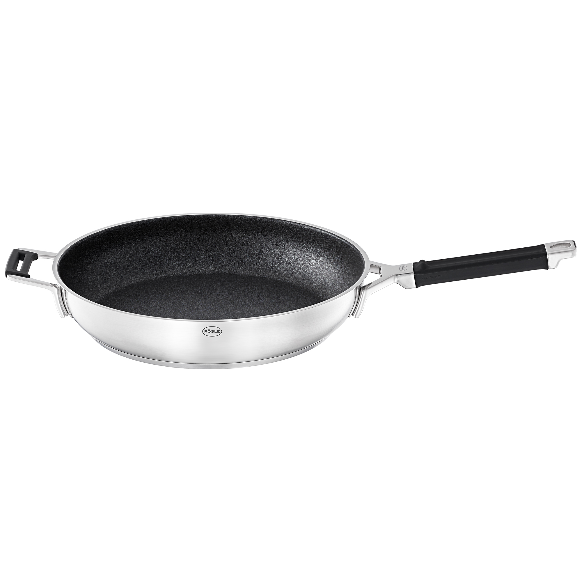 RÖSLE, Bratpfanne Ø 32cm Silence Pro, ProResist - Edelstahl, Antihaftversiegelung