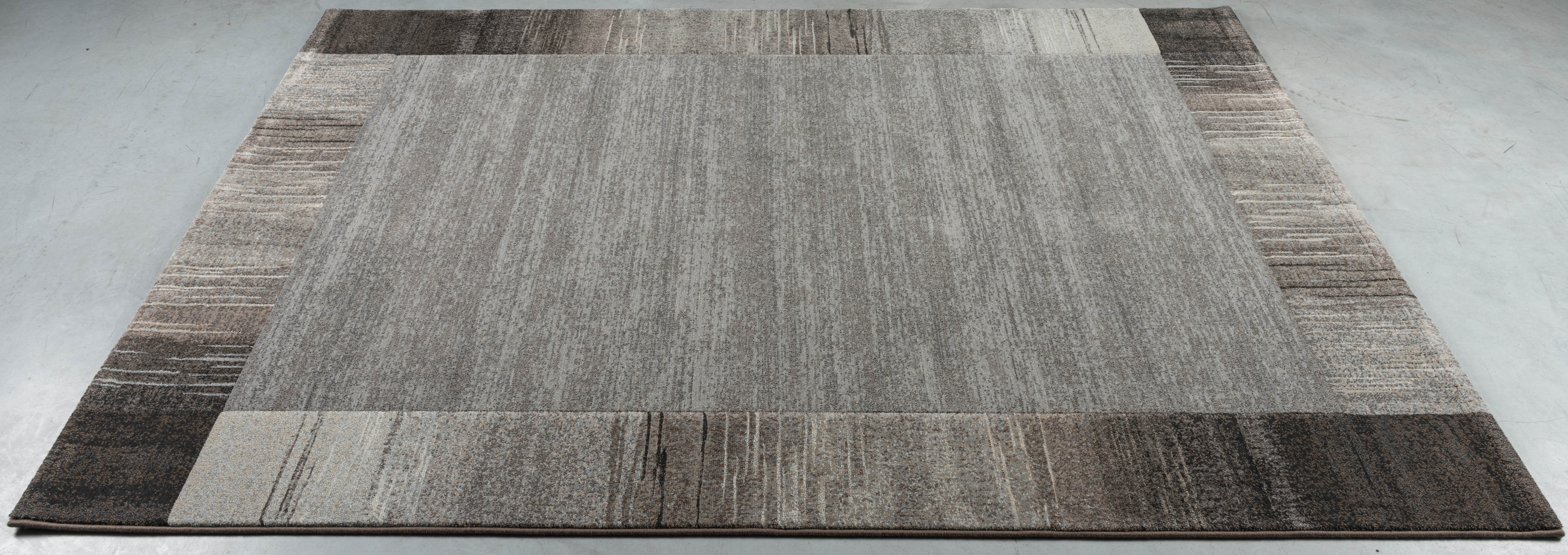 Webteppich, grau-braun, 160x230 cm - Rargentum