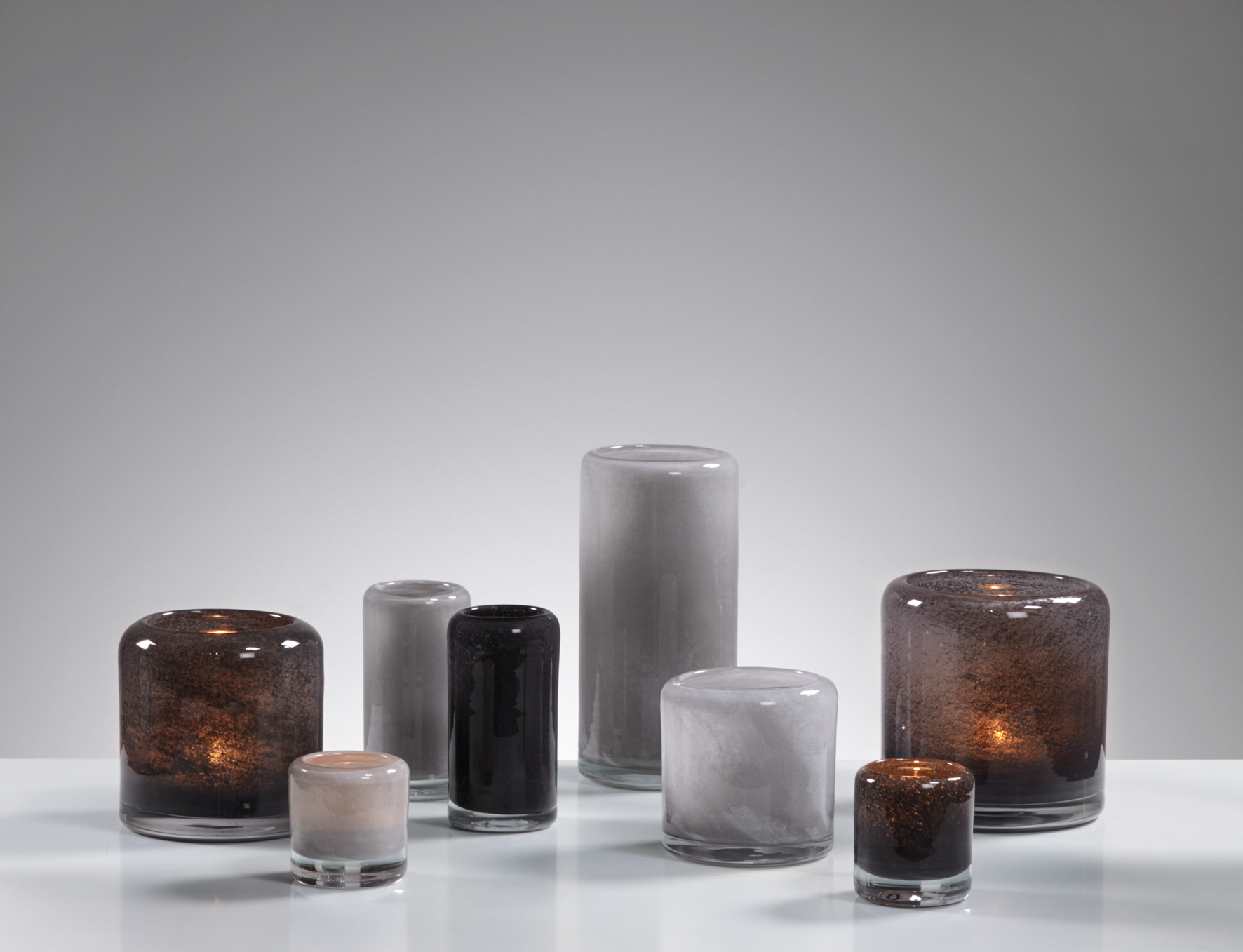 Vase Macano grau 13,5 Ø 28h - 