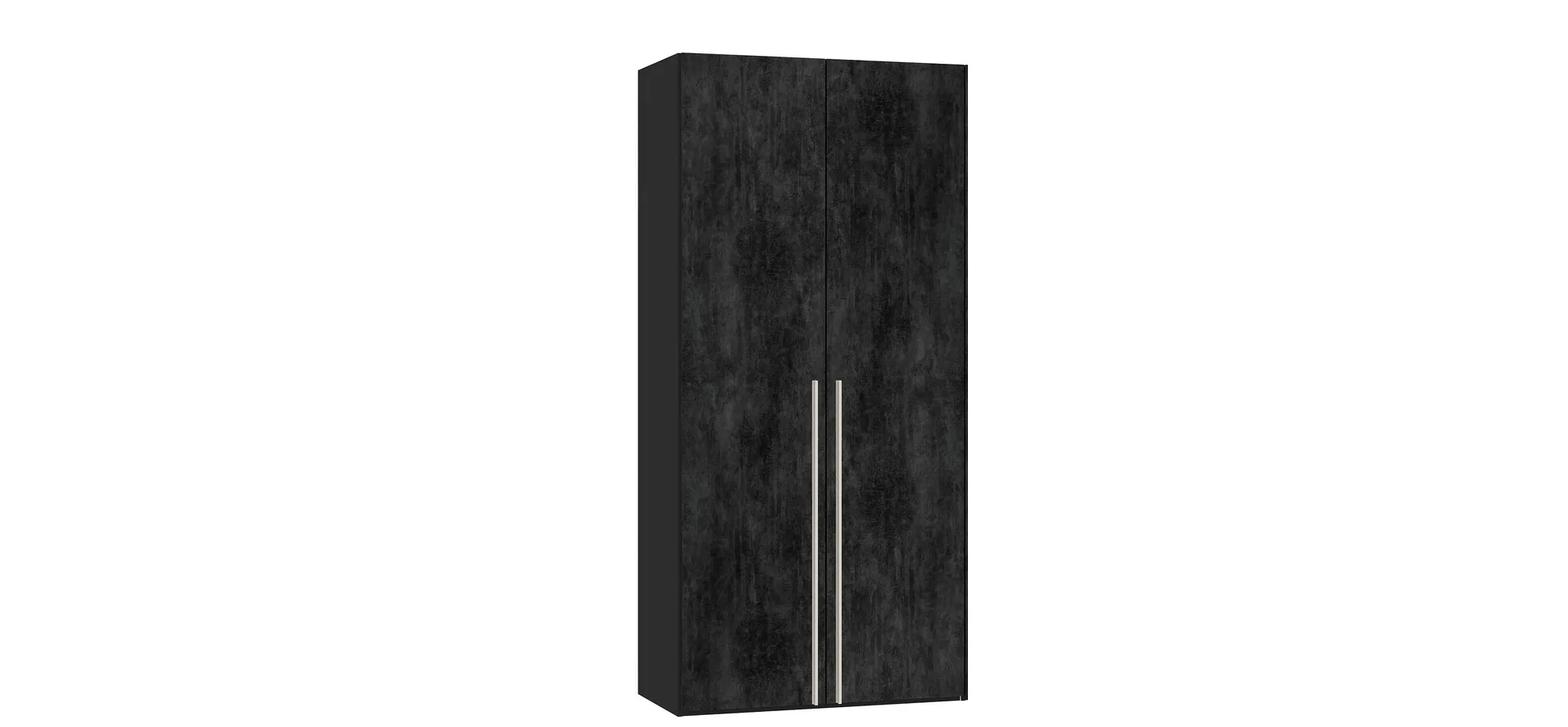 Drehtürenschrank JOIN IT- B ca. 101 cm., Schwarz, Graphit