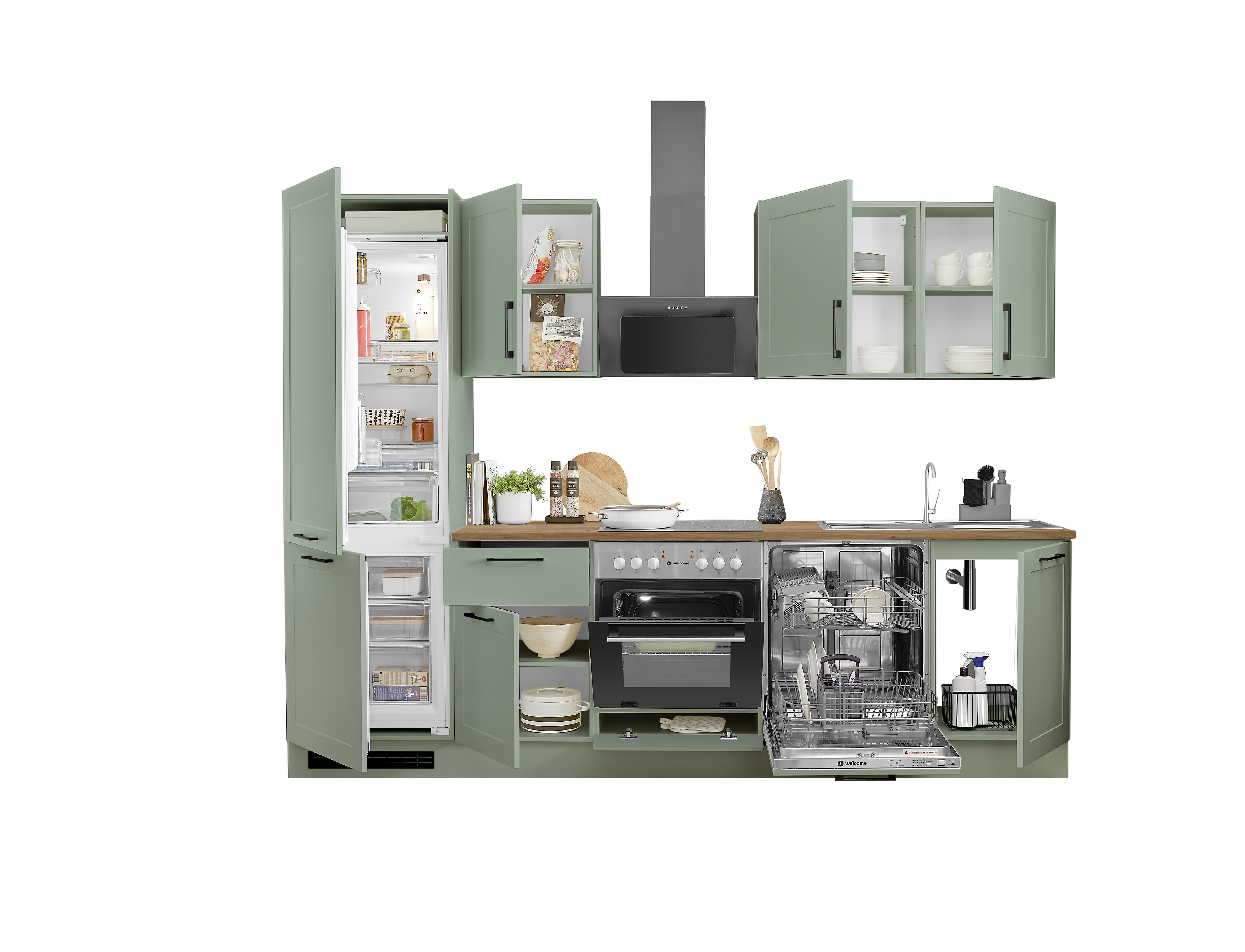 Küchenblock, Schliff grün,  - MyStyle 9009