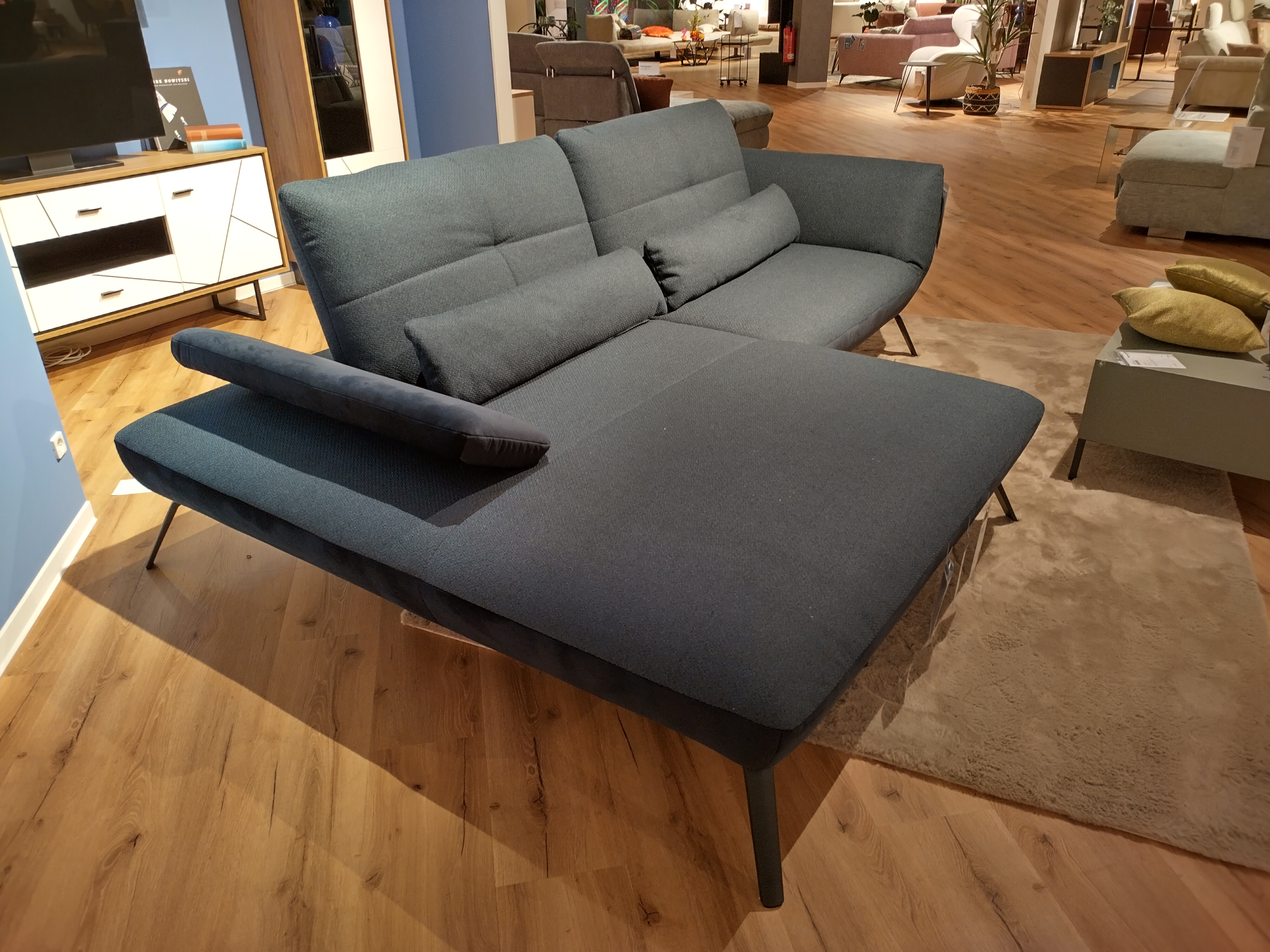 Ecksofa, dunkelblau - LS 700821
