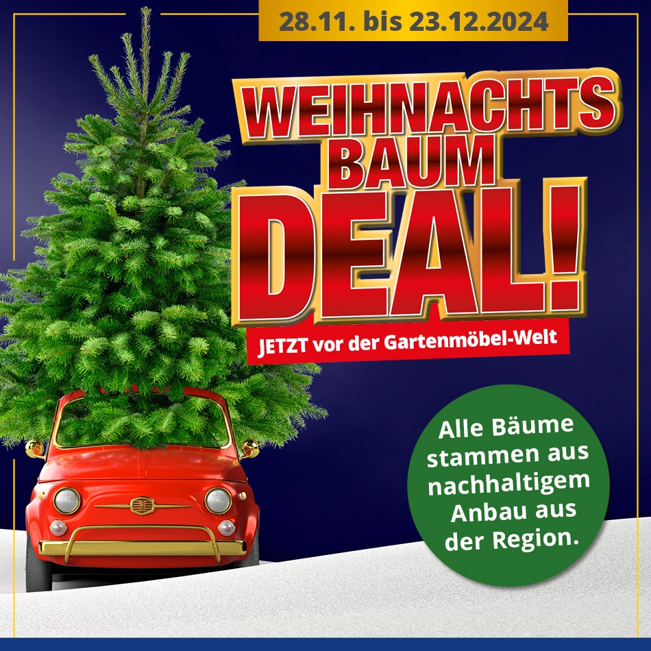 Meyerhoff Weihnachtsbaum-Deal • Vor der Gartenmöbel-Welt