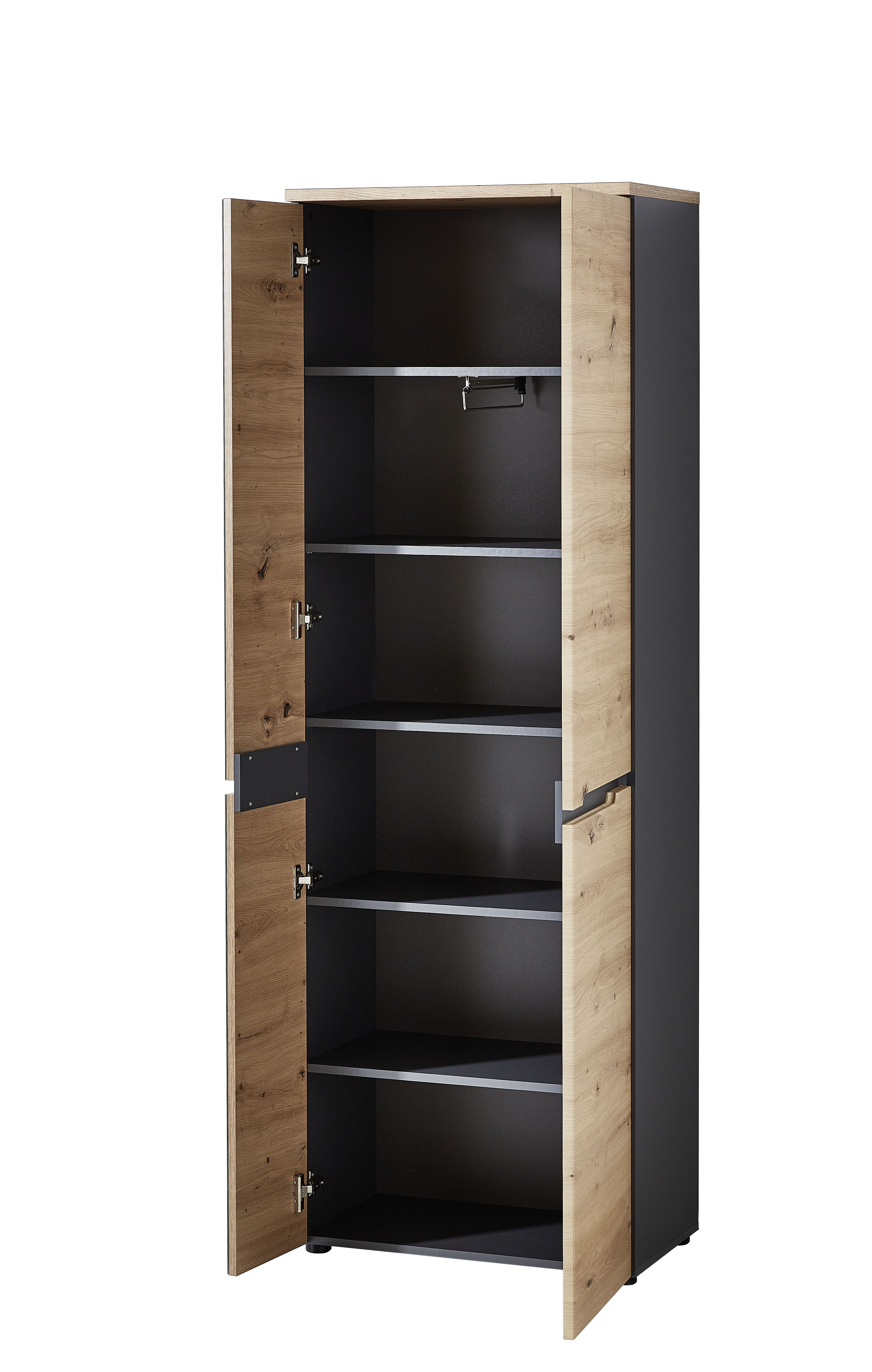 Garderobenschrank, Artisan Eiche MDF - Ilario