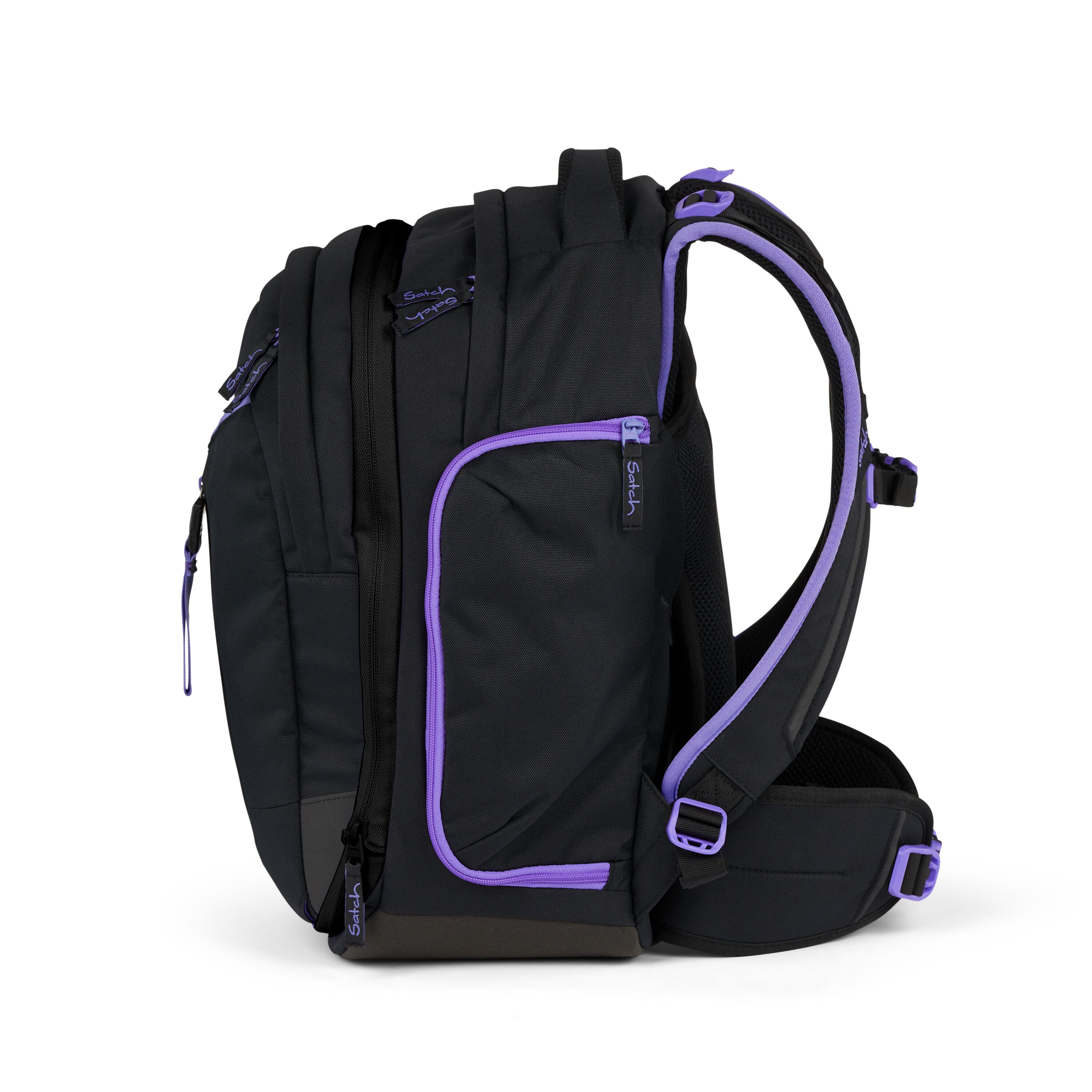 Schulrucksack Purple Phantom - schwarz