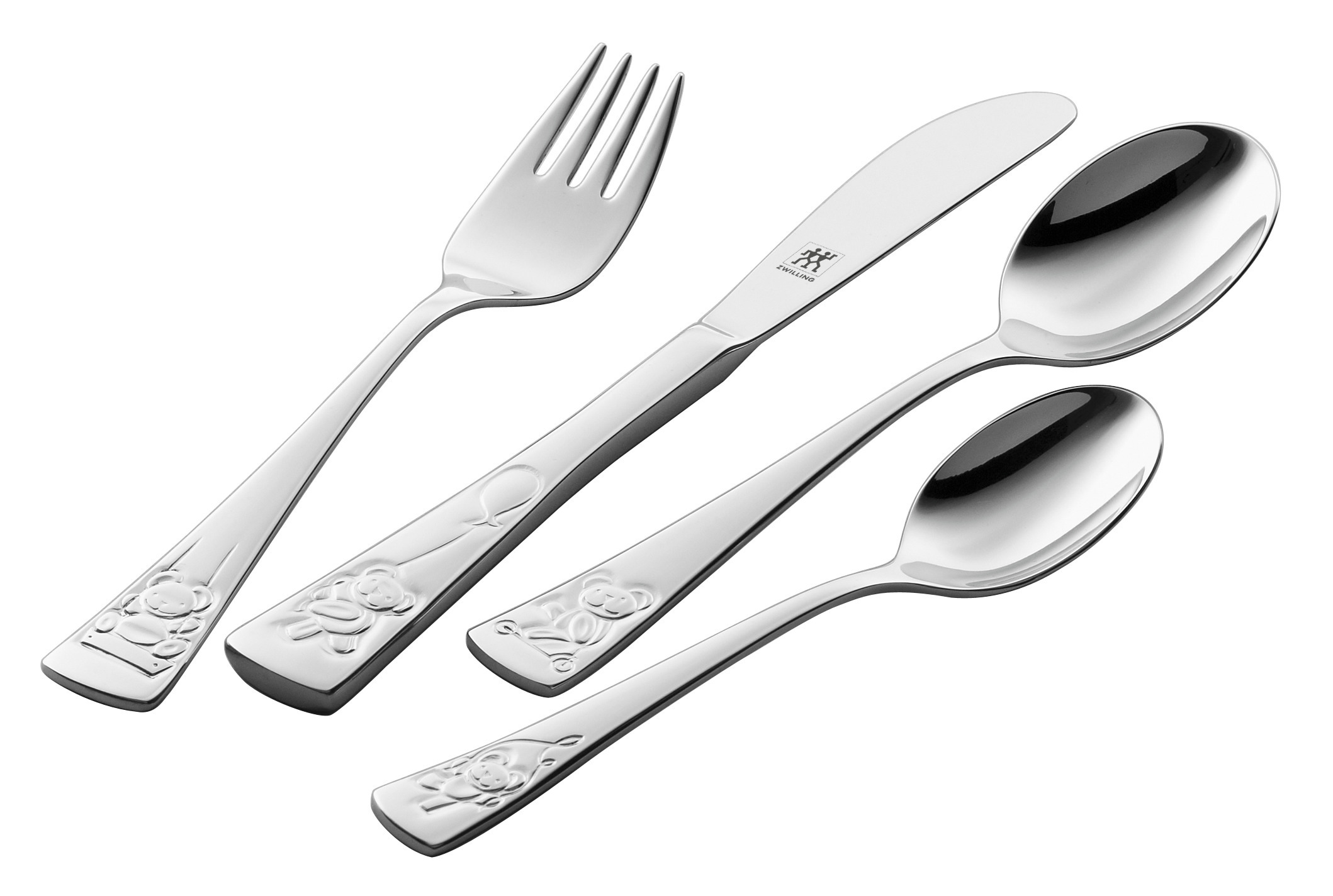 Kinderbesteckset 4-tlg - Teddy