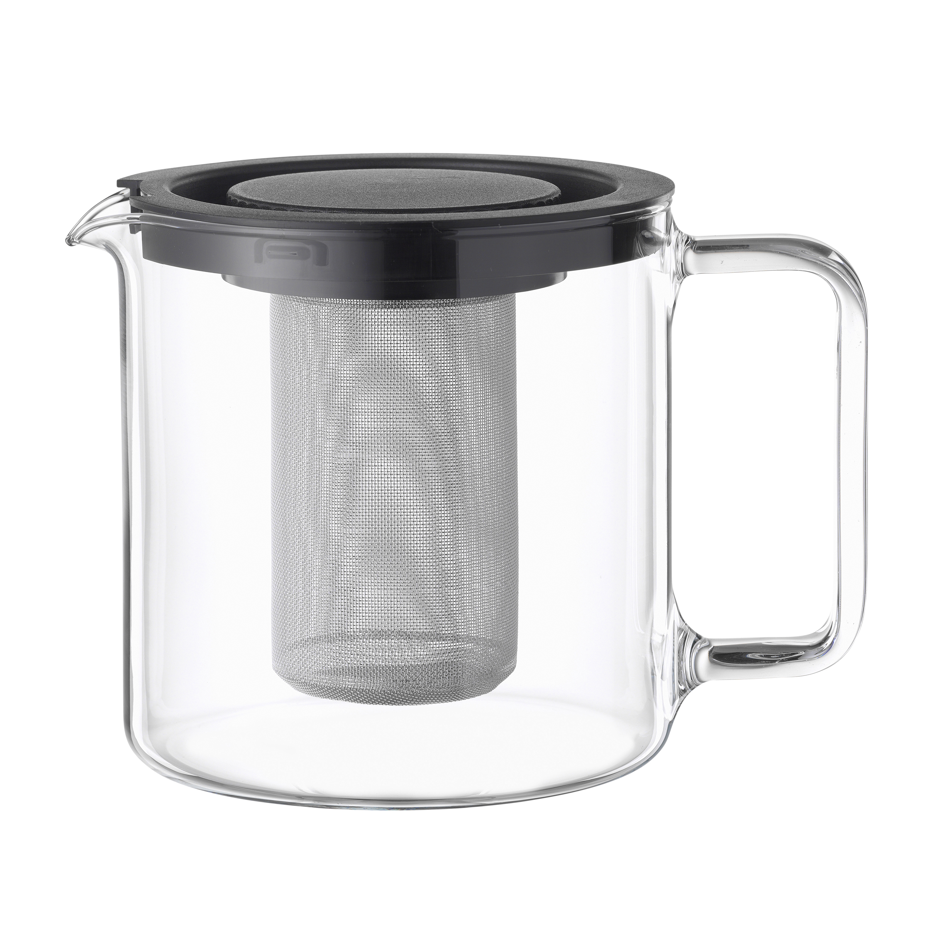 Teekanne mit Sieb - borosilikatglas, 1,3l