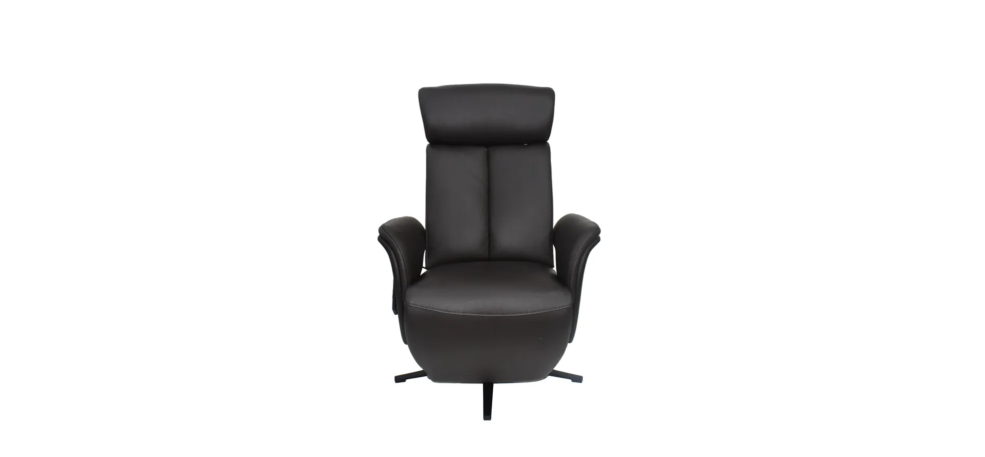 Fernsehsessel, Leder schokobraun - Mathis