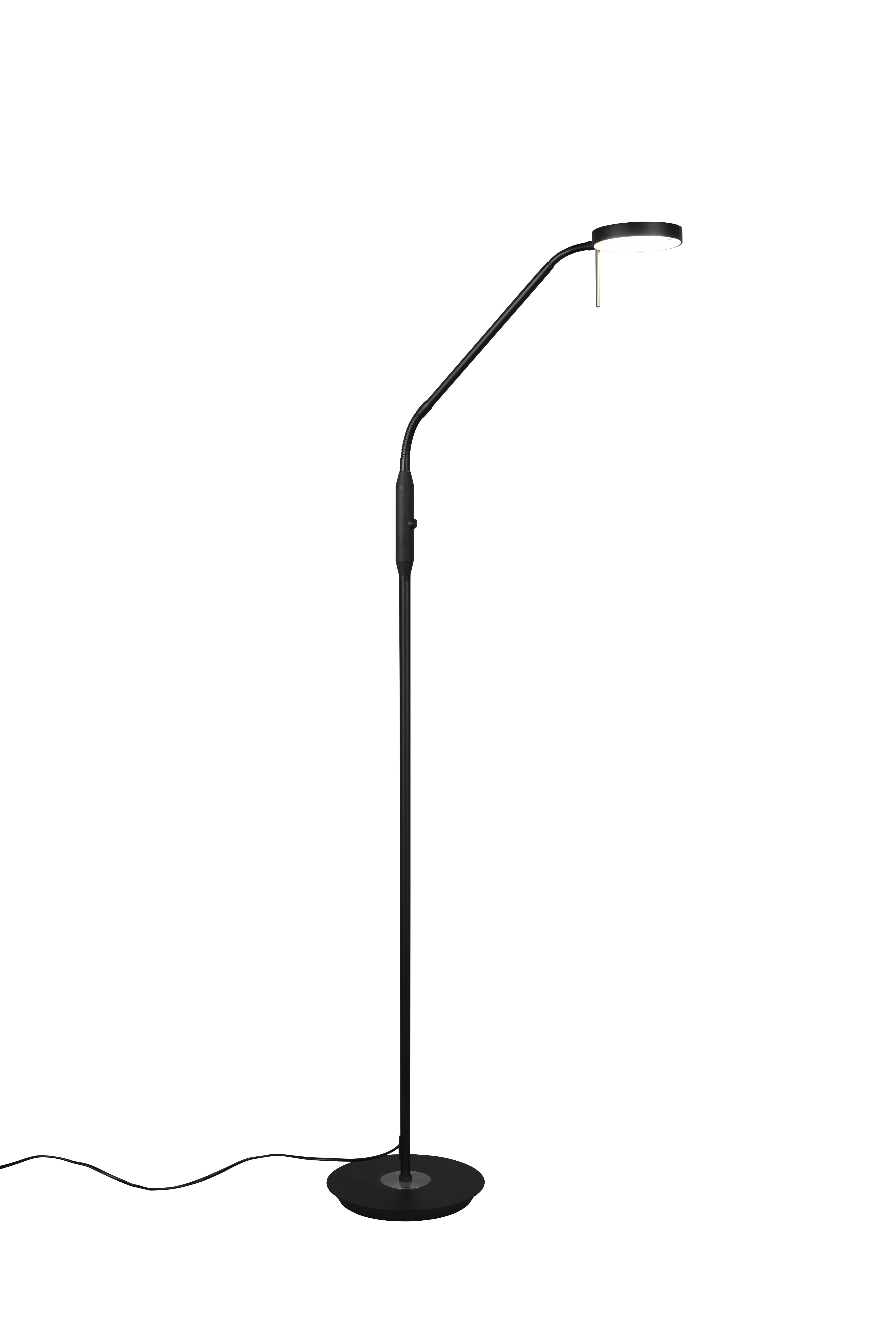 Stehleuchte Monza - 1flg., Metall/schwarz matt,25x145x50cm