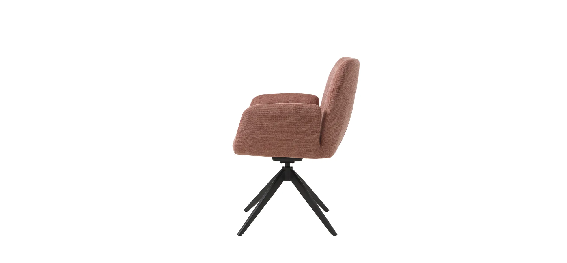 Armlehnstuhl, drehbar, Bouclé Rosa - Ulima