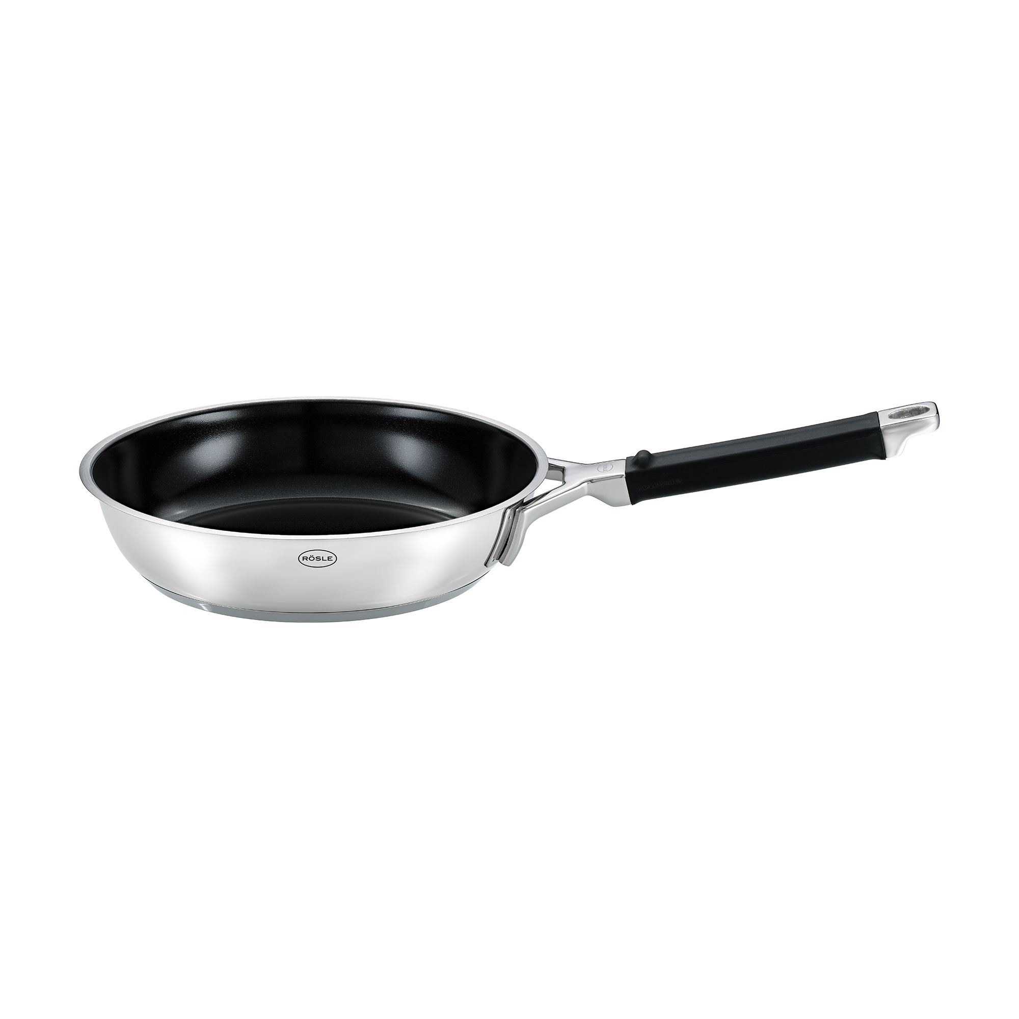 RÖSLE, Bratpfanne SILENCE PRO Ø20cm - Keramik ProCera2*, Edelstahl, Keramikversiegelung