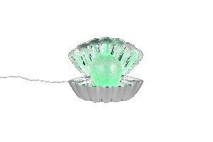 Tischleuchte Shelly - Kunststoff, chrom, 17,5x12,5x14,5cm