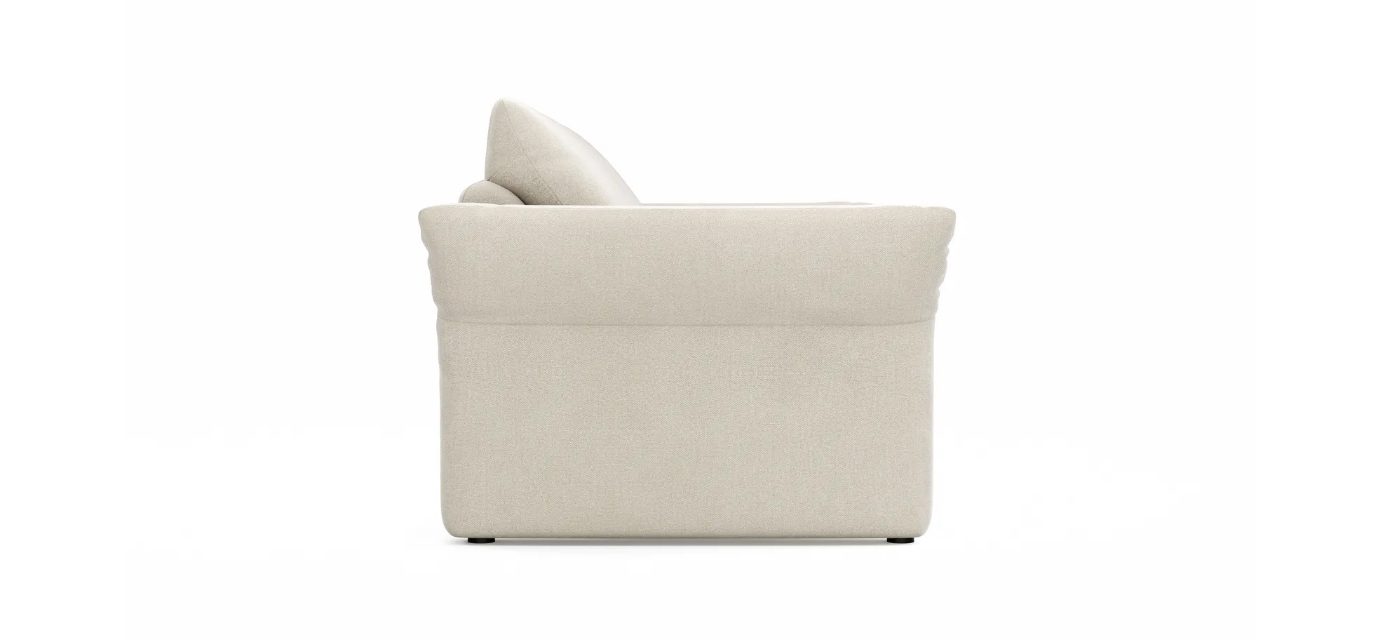 Sofa Gotera -  2,5-Sitzer inkl. Rückenlehne verstellbar, Stoff, Natur