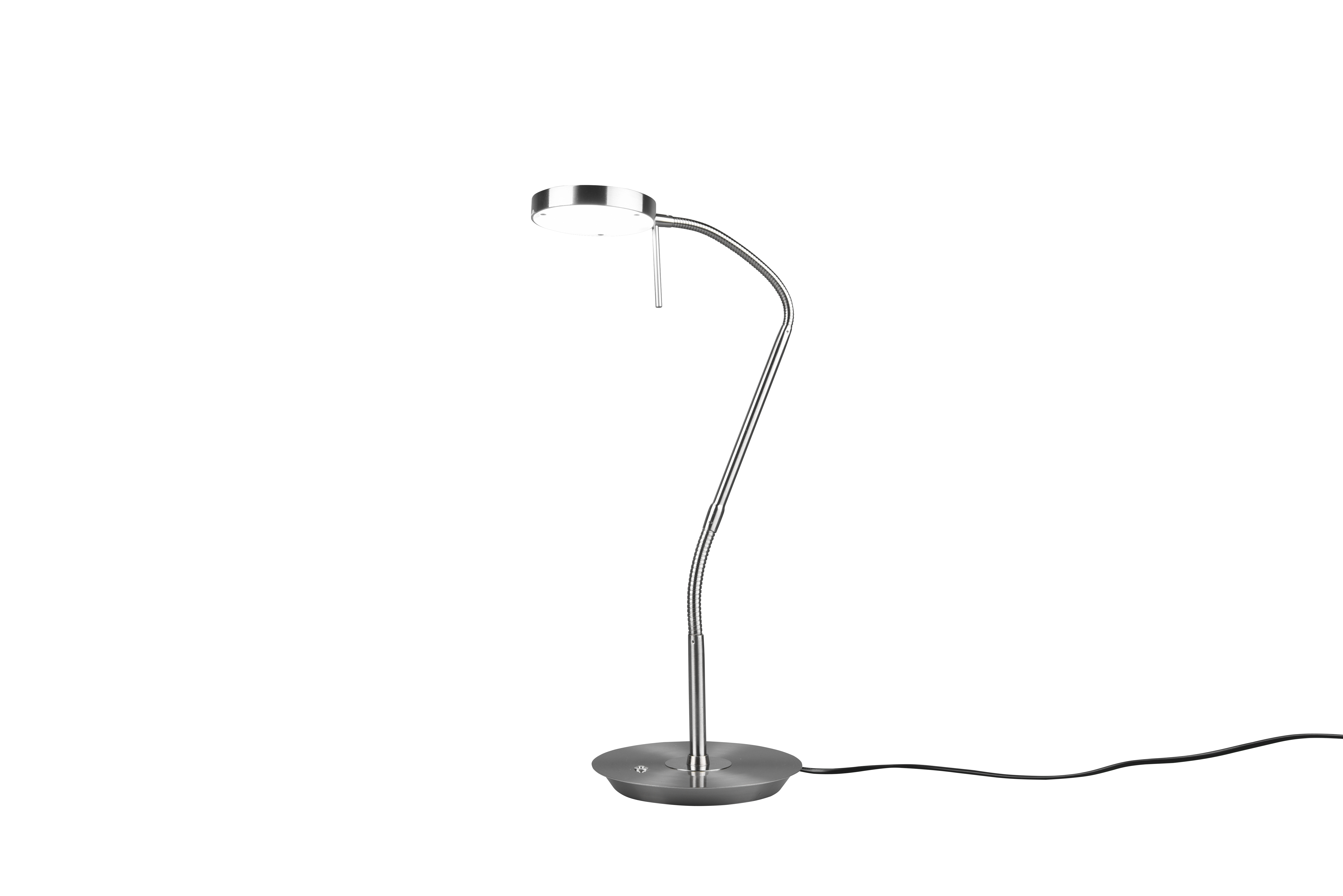 Tischleuchte Monza - 1flg., Metall/Nickel matt,19x57x46cm