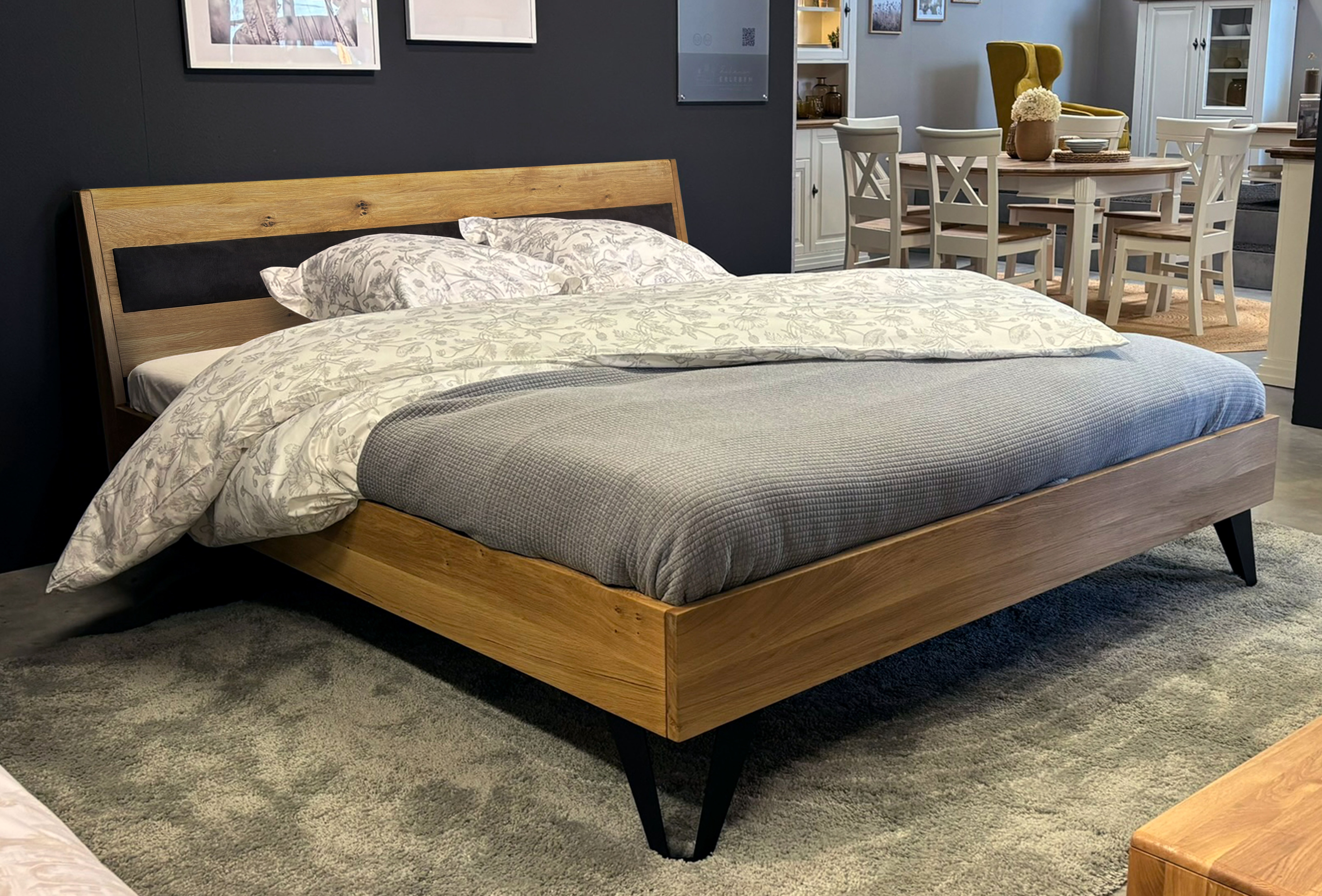 Bettgestell Wildeiche massiv - MyStyle 3043