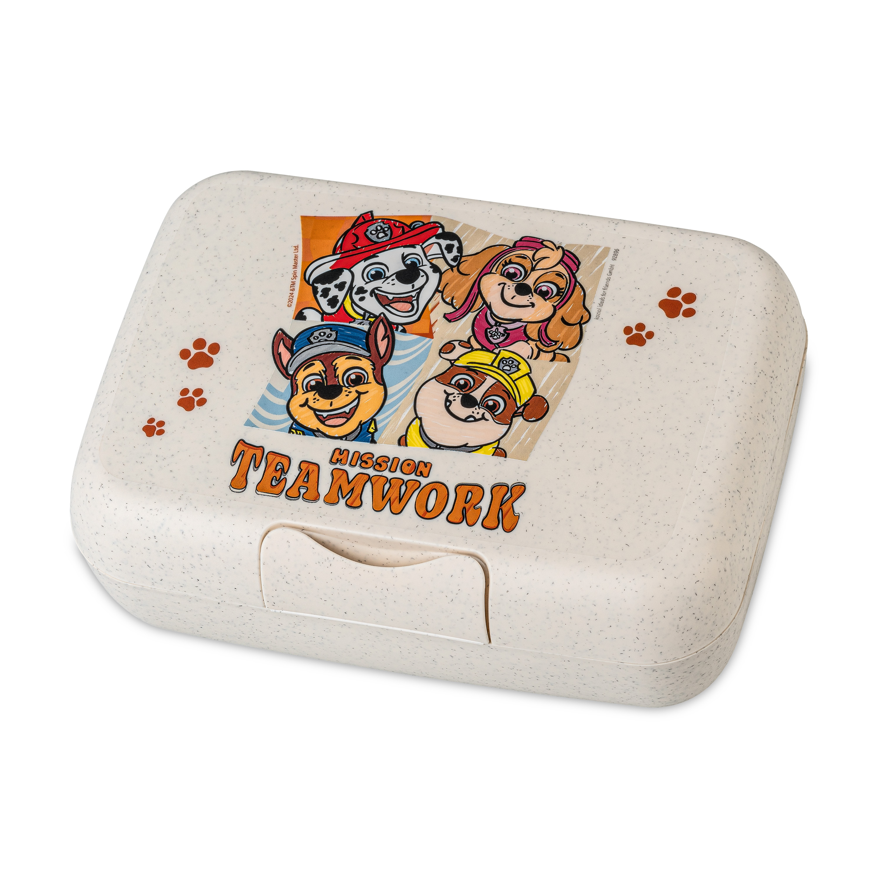 Lunchbox mit Trennschale, organic moon paw patrol - leicht, robust, 100% CO2-neutral