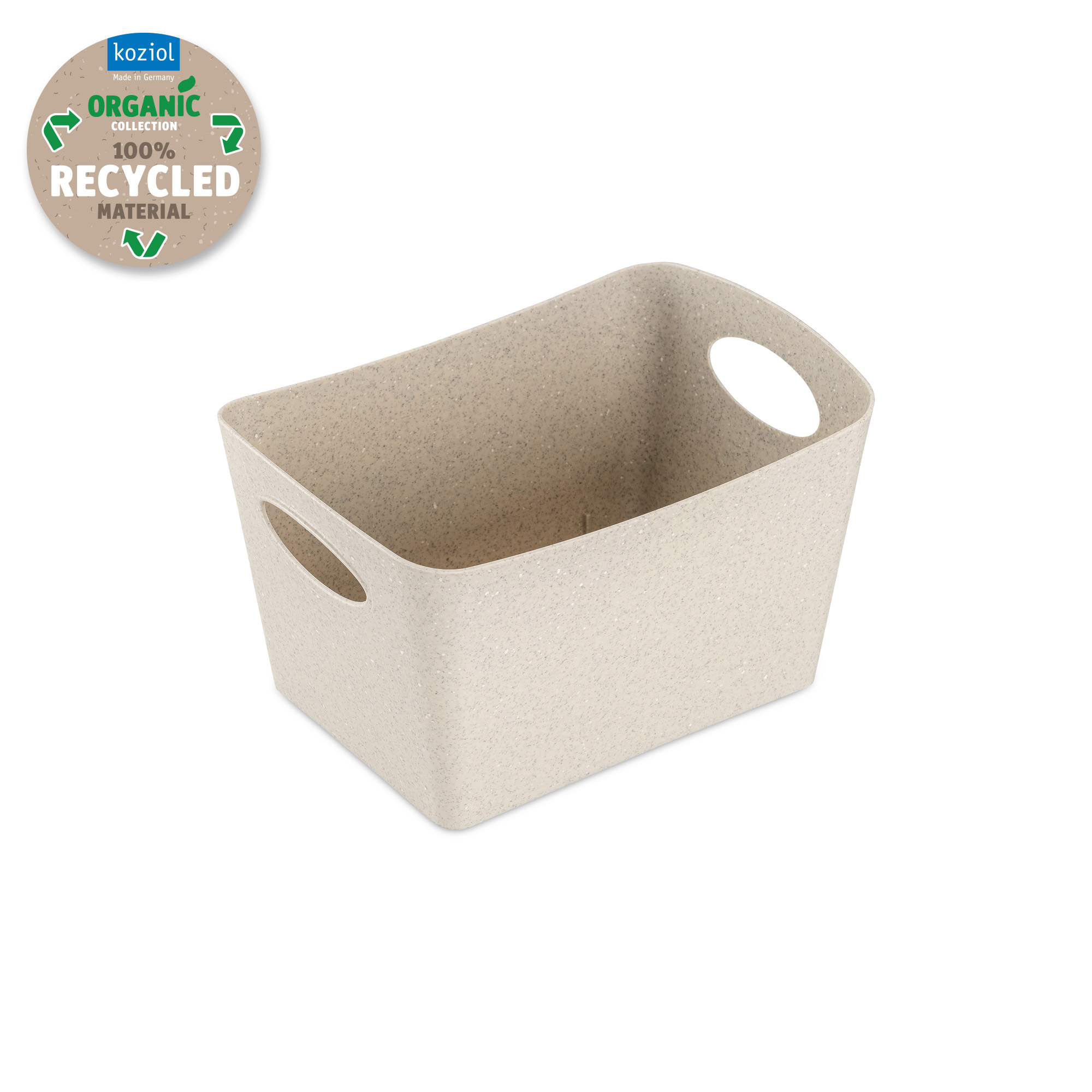 Aufbewahrungsbox 1l, recycled desert sand - ineinander schachtelbar, stabil, CO2-neutral